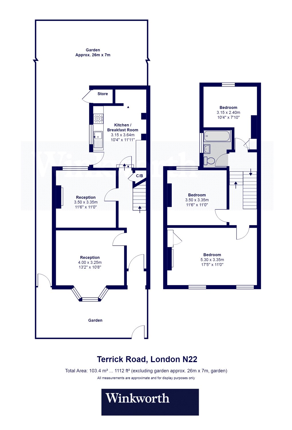 4 Bedrooms Terraced house to rent in Terrick Road, London N22