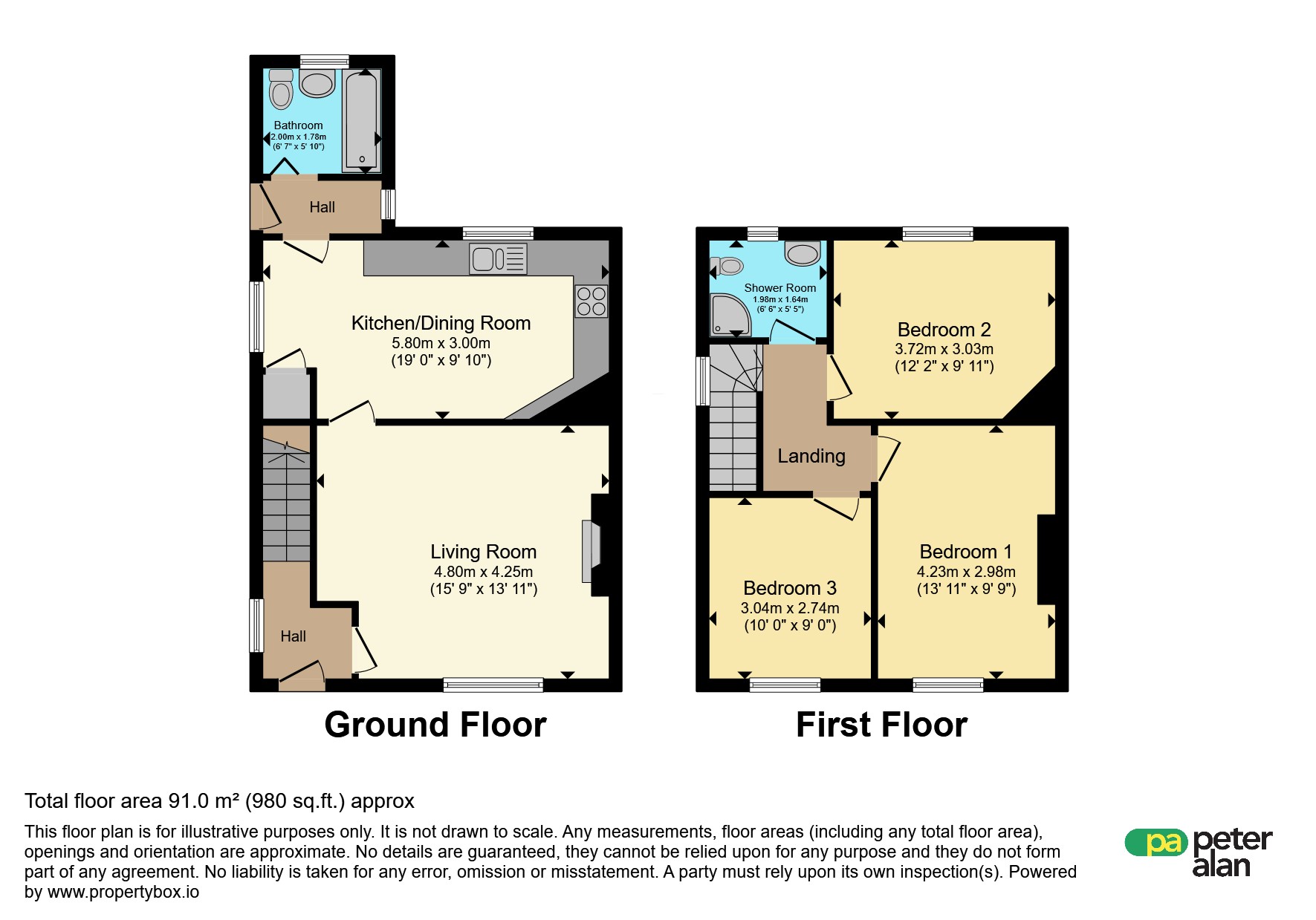 25, Bryntaf, Merthyr Tydfil floorplan