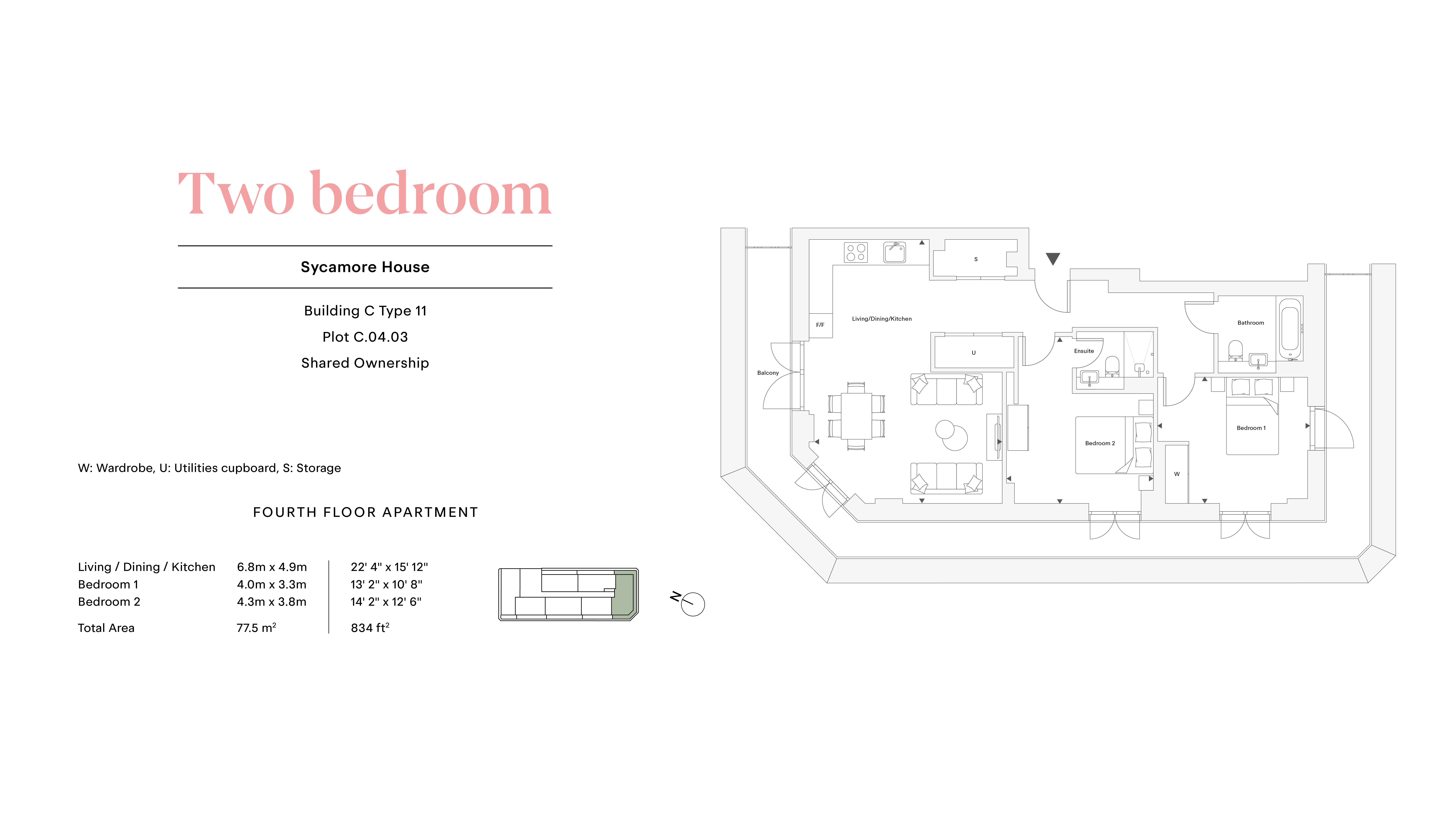 36 Sycamore House, Heritage Drive, Park Royal floorplan