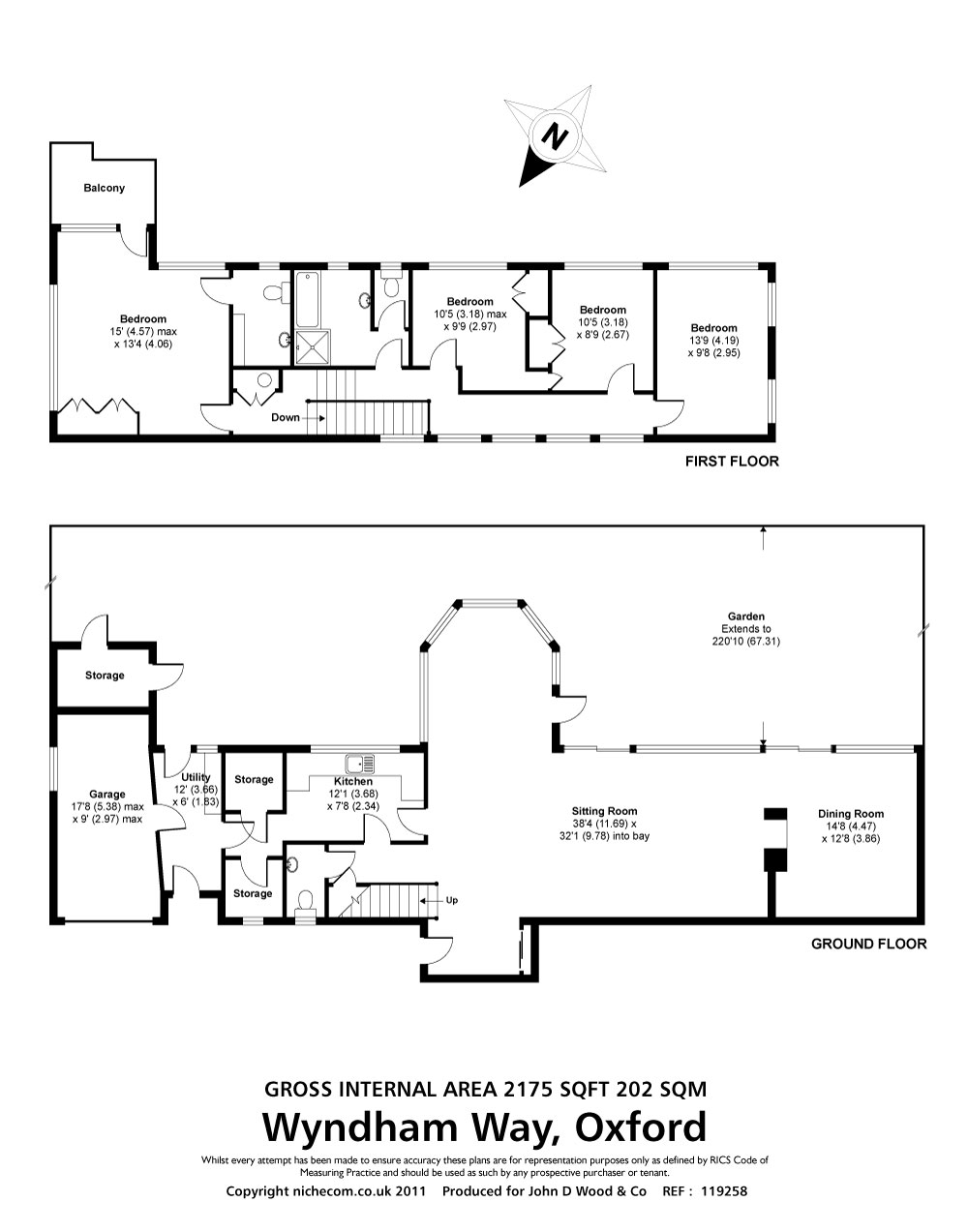 4 Bedrooms  to rent in Wyndham Way, Oxford OX2