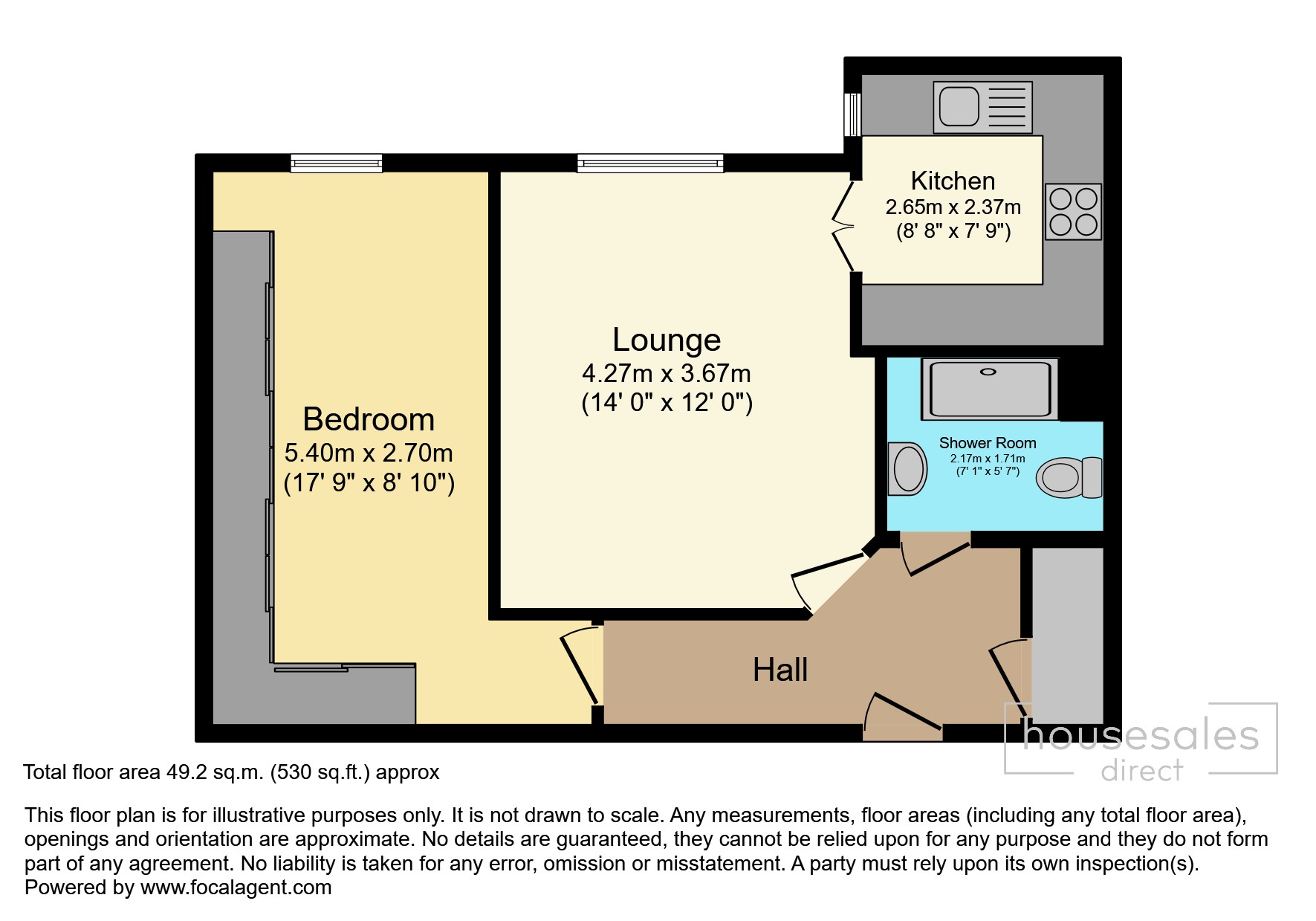 Flat 37, Cooper Court, Maldon floorplan