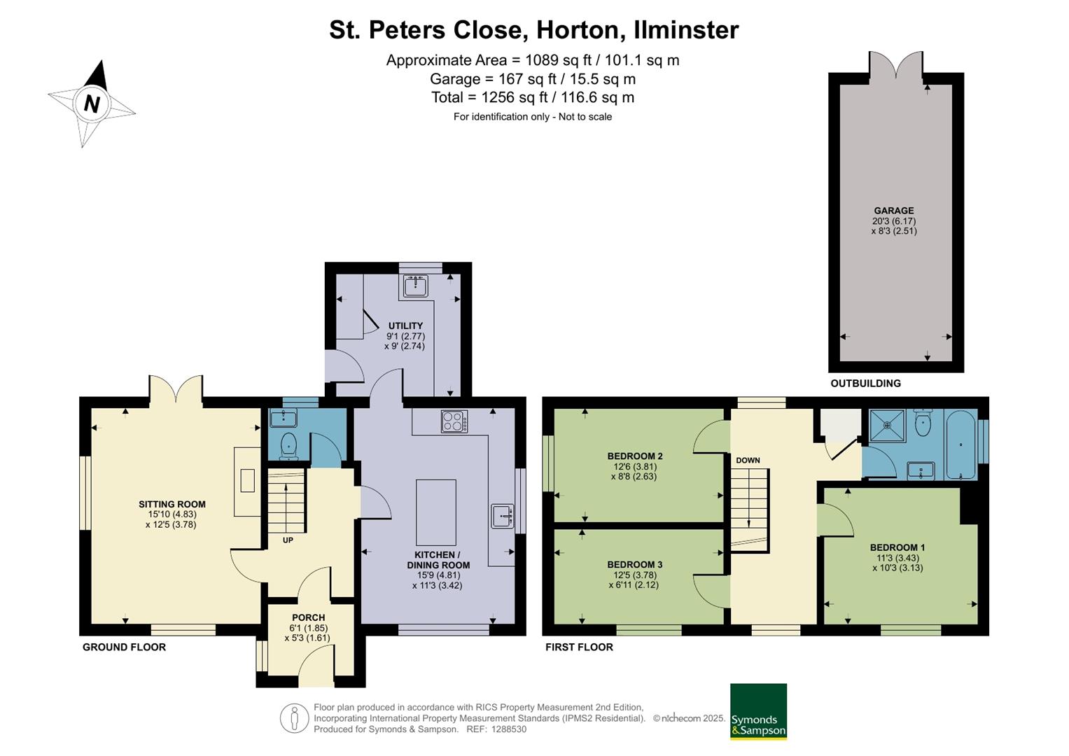 1, St. Peters Close, Ilminster floorplan