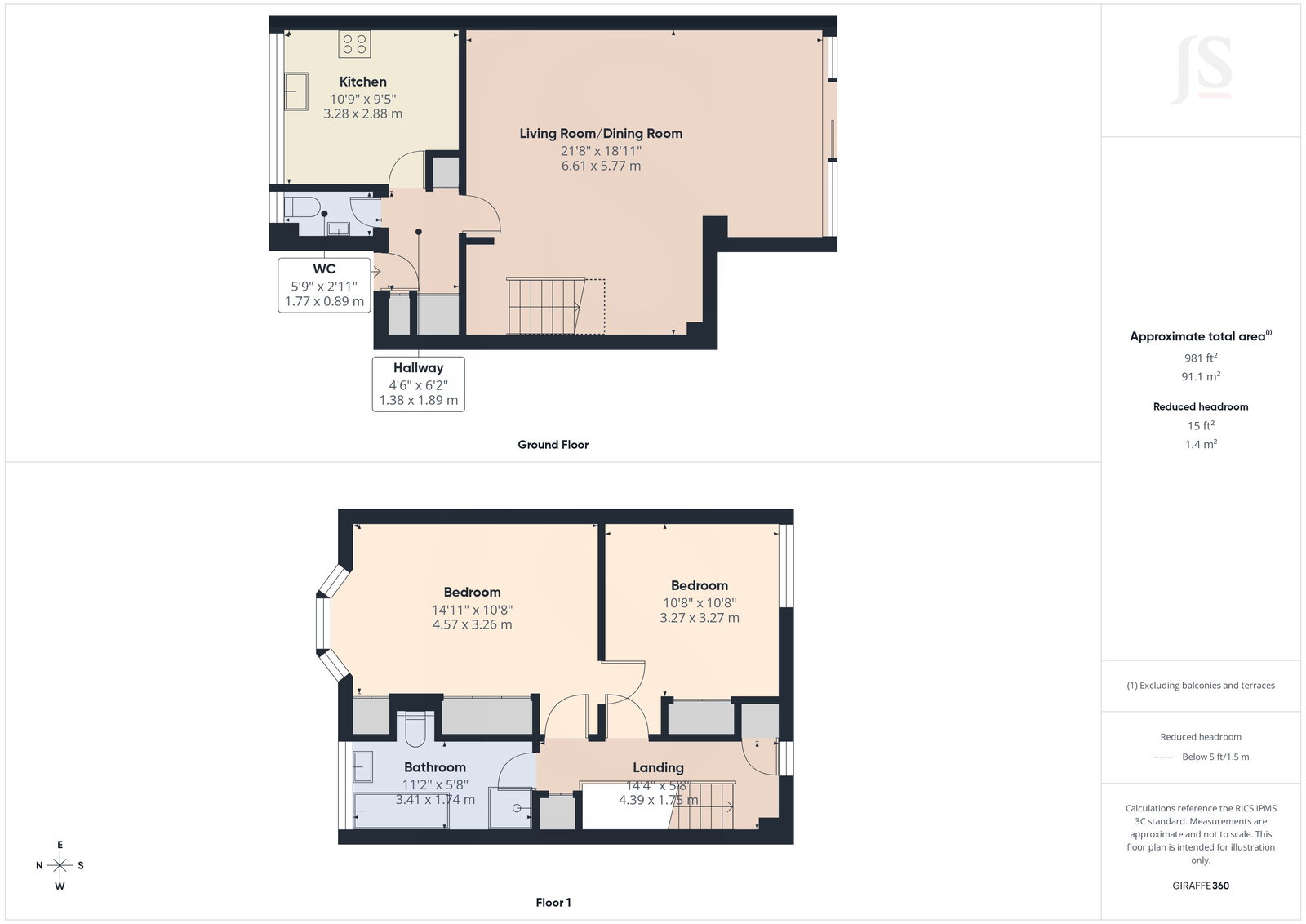 17, The Rowans, Worthing floorplan