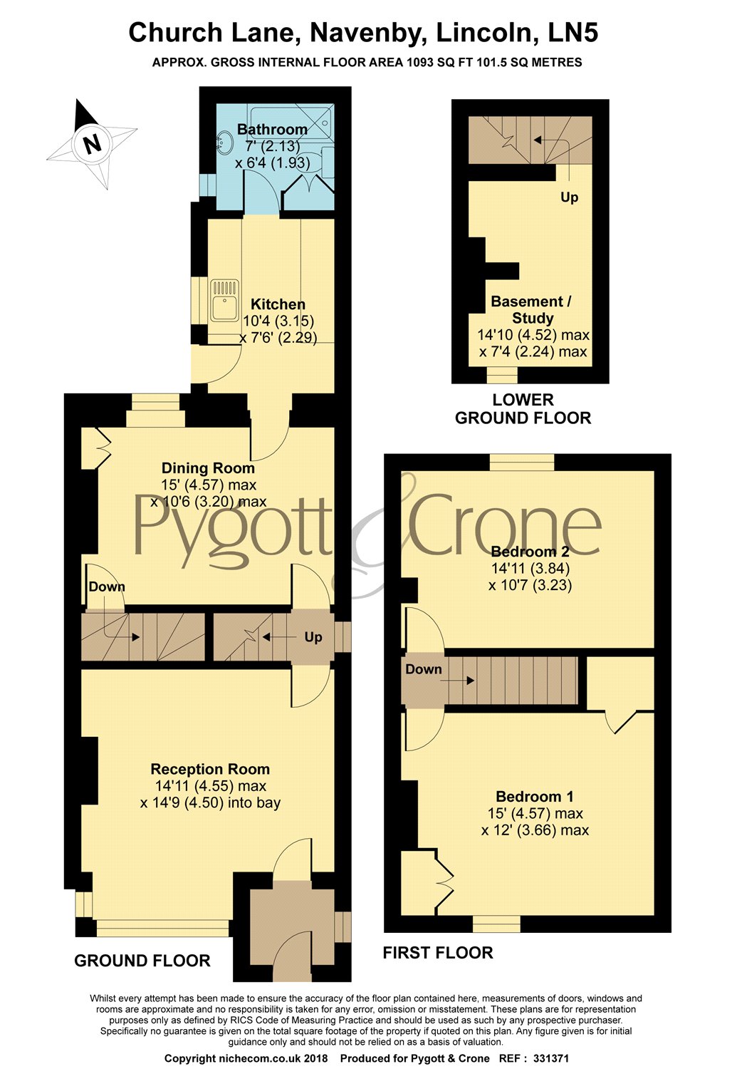 2 Bedrooms End terrace house for sale in Church Lane, Navenby LN5