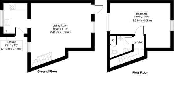 3 Carbence Cottages,, Carbis Bay, Cornwall floorplan