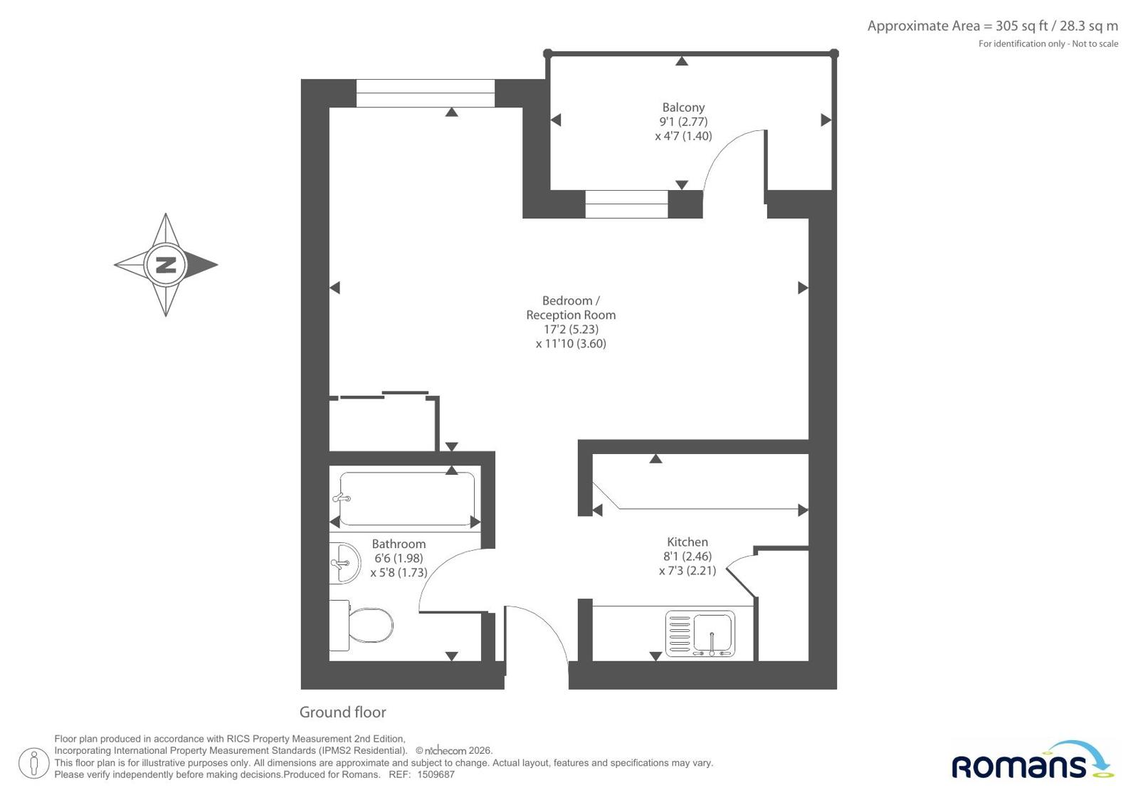 2, Stuart House, Priestwood floorplan