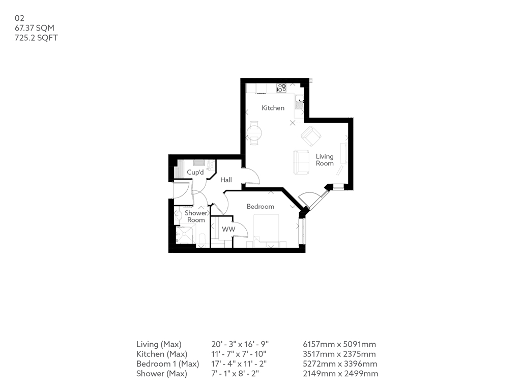 Lavendon Road, Olney MK46, 1 bedroom property for sale 60972458