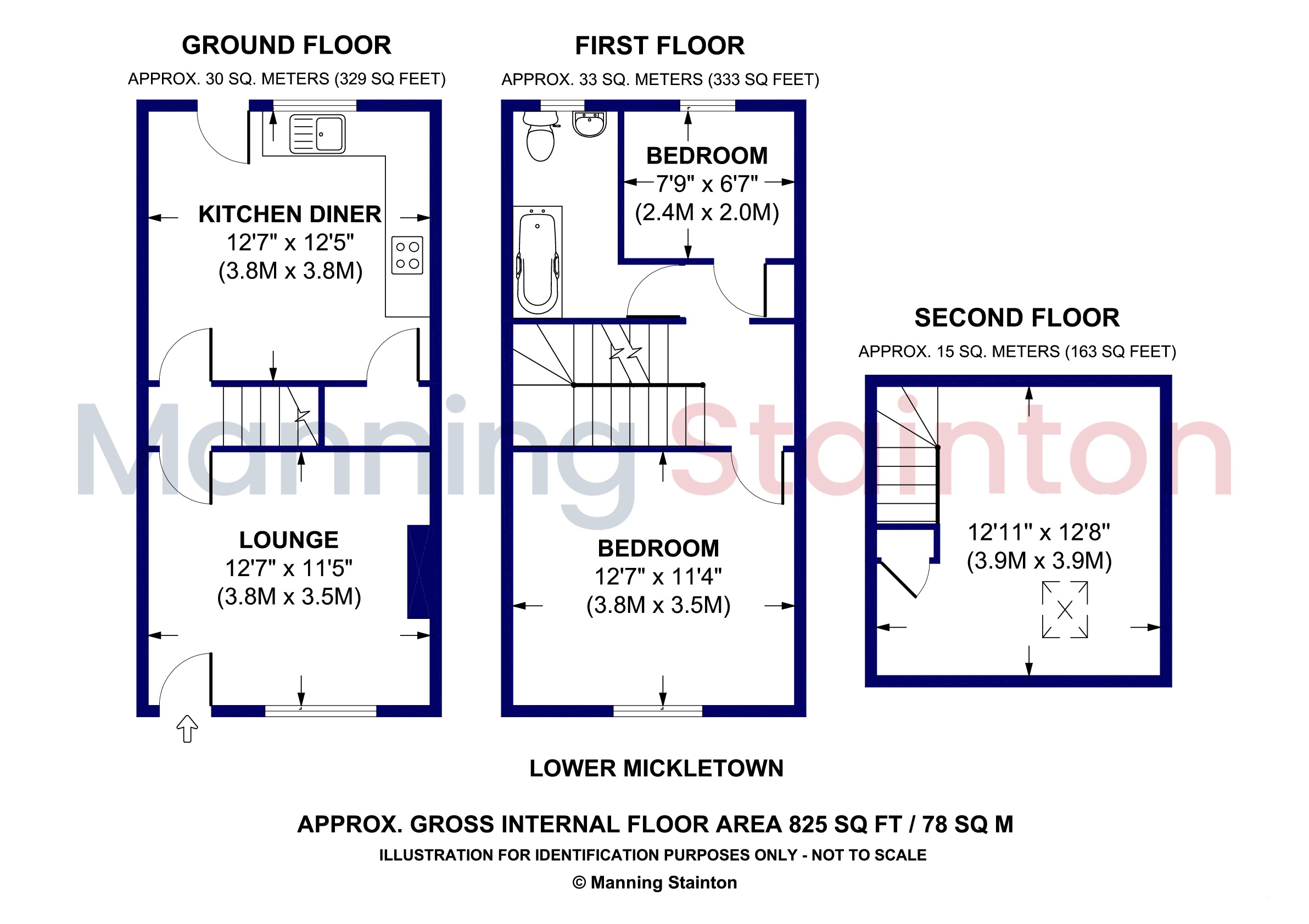 172, Lower Mickletown, Leeds floorplan
