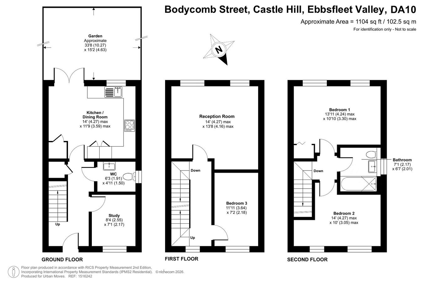 45, Bodycomb Street, Swanscombe floorplan