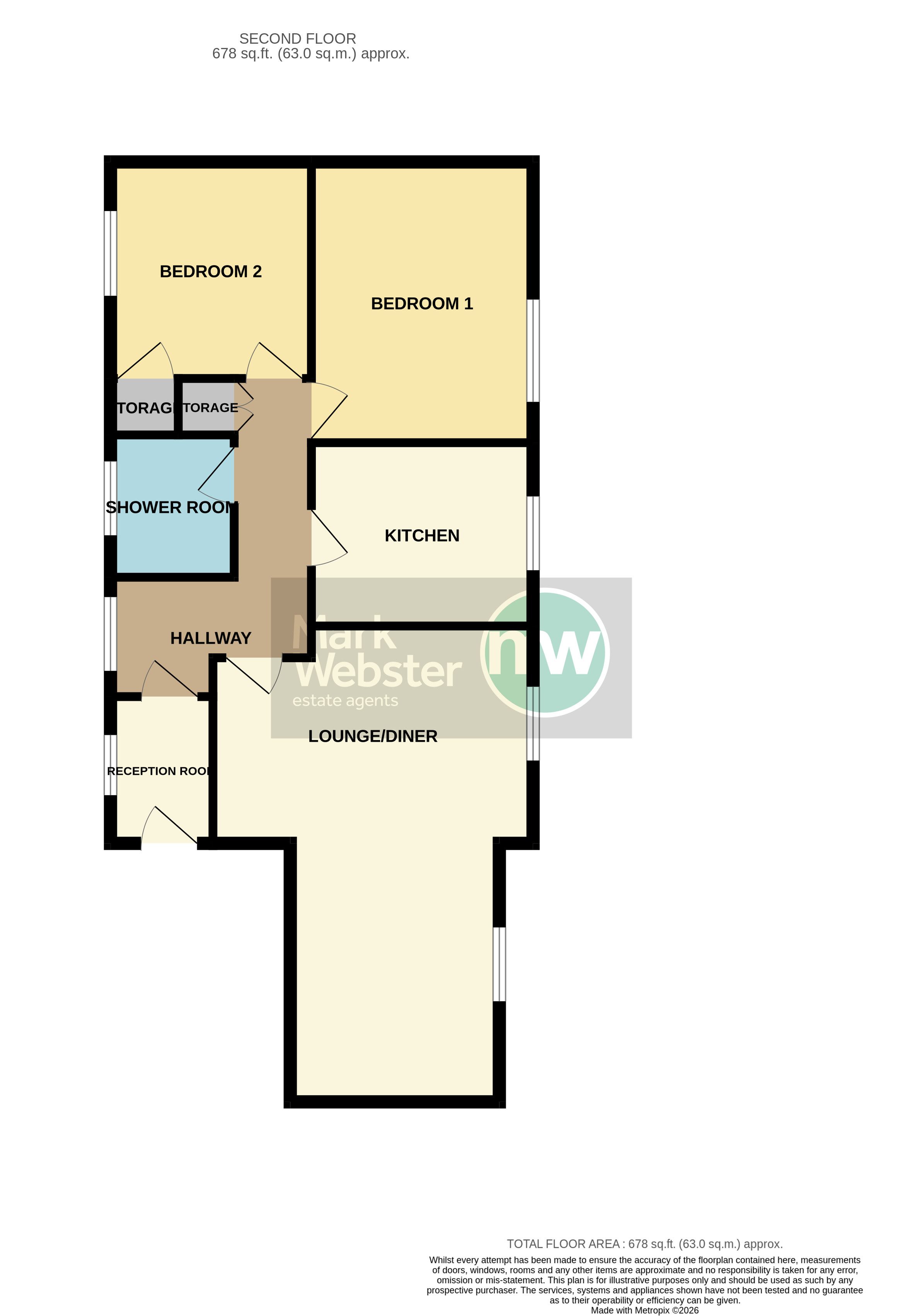 Flat 5, 124, Long Street, Atherstone floorplan