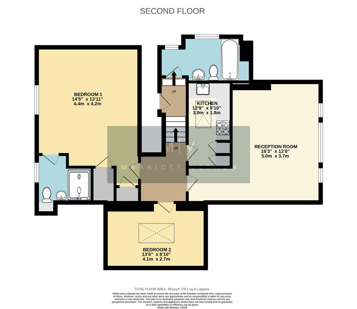 Flat 7 Thanescroft Court, 21 Selborne Road, Croydon floorplan