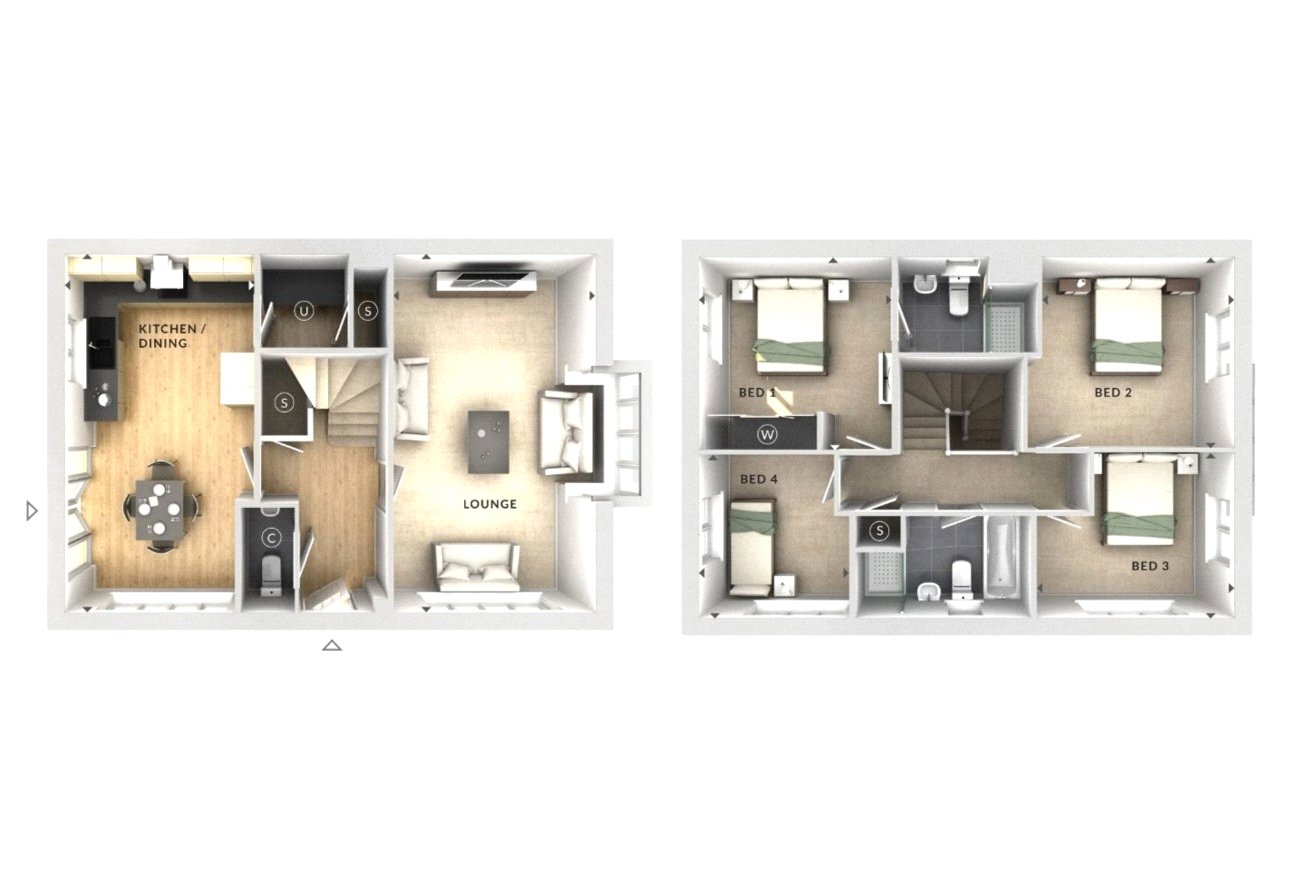 Plot 528 The Bewdley,, Bloor Homes At Maplewood Park, Off Winchester Road floorplan
