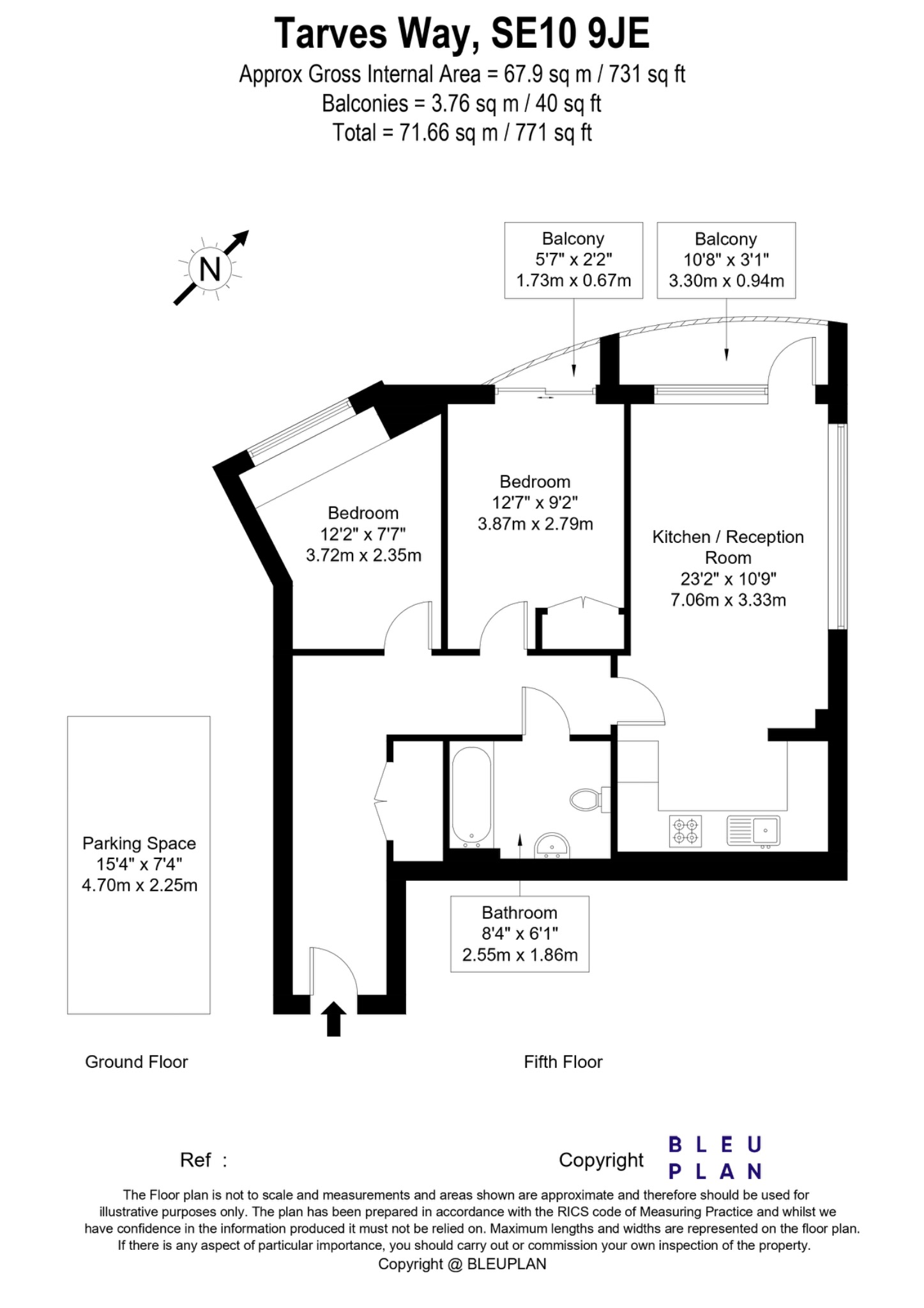 Flat 30, 1 Tarves Way, Greater London floorplan