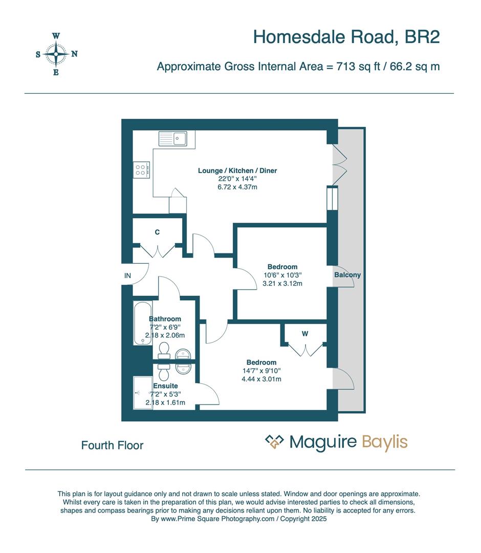 32 Azzura House, 8 Homesdale Road, Bromley floorplan