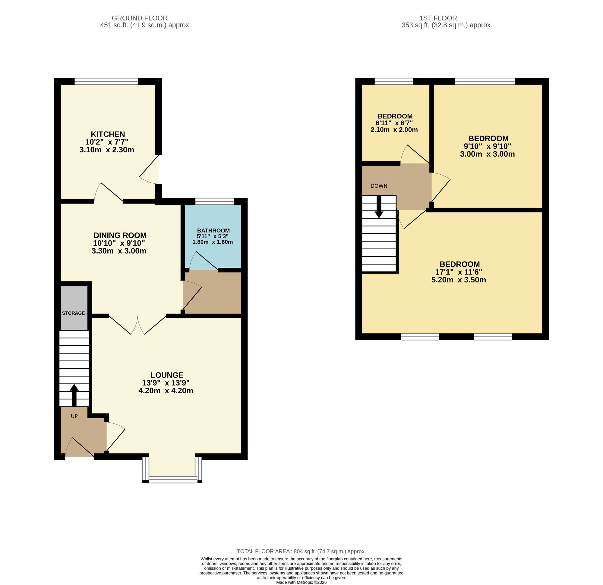 7 Clayton Avenue, Bolton floorplan