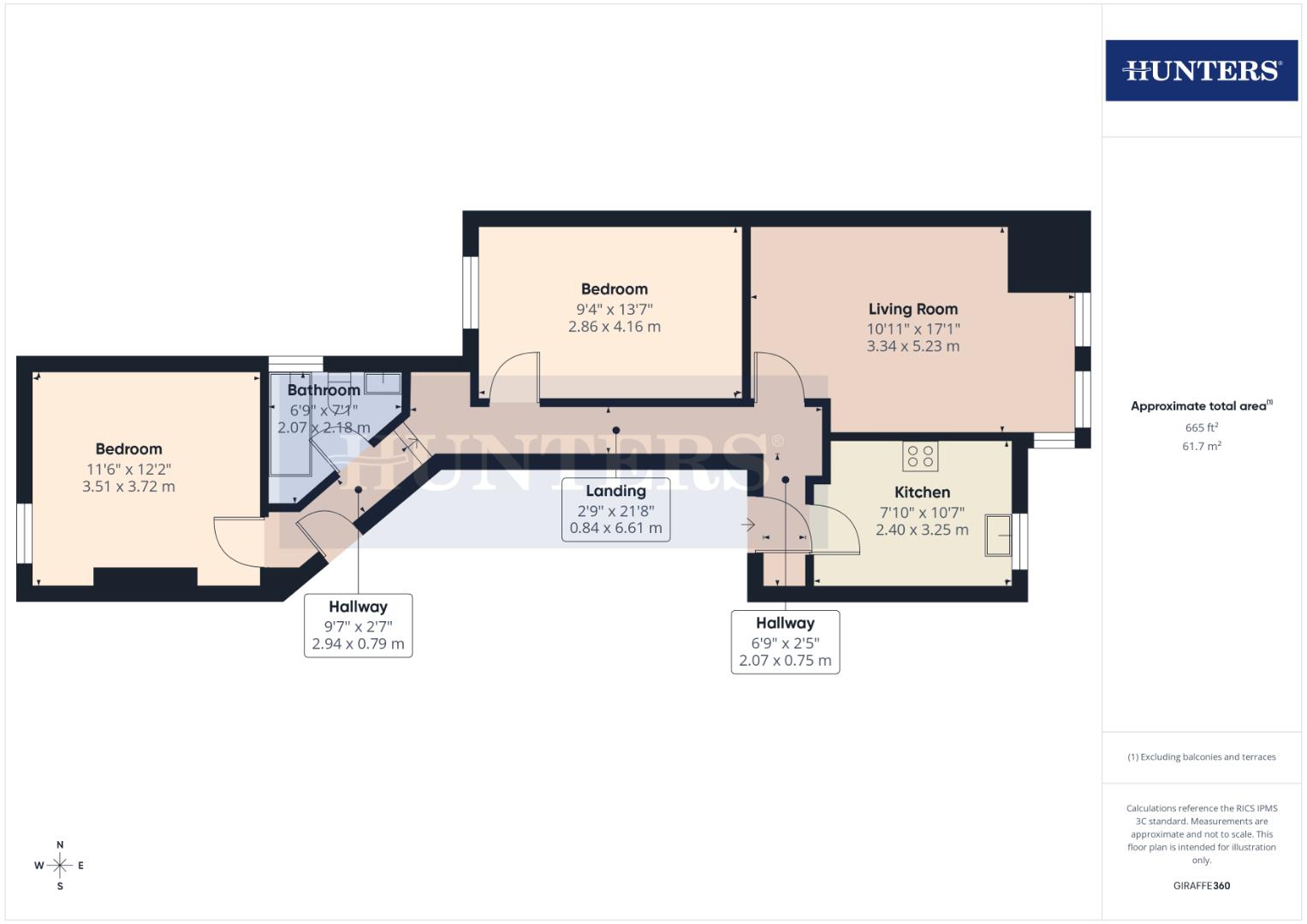 Flat 3, 7, Flamborough Road, Bridlington floorplan