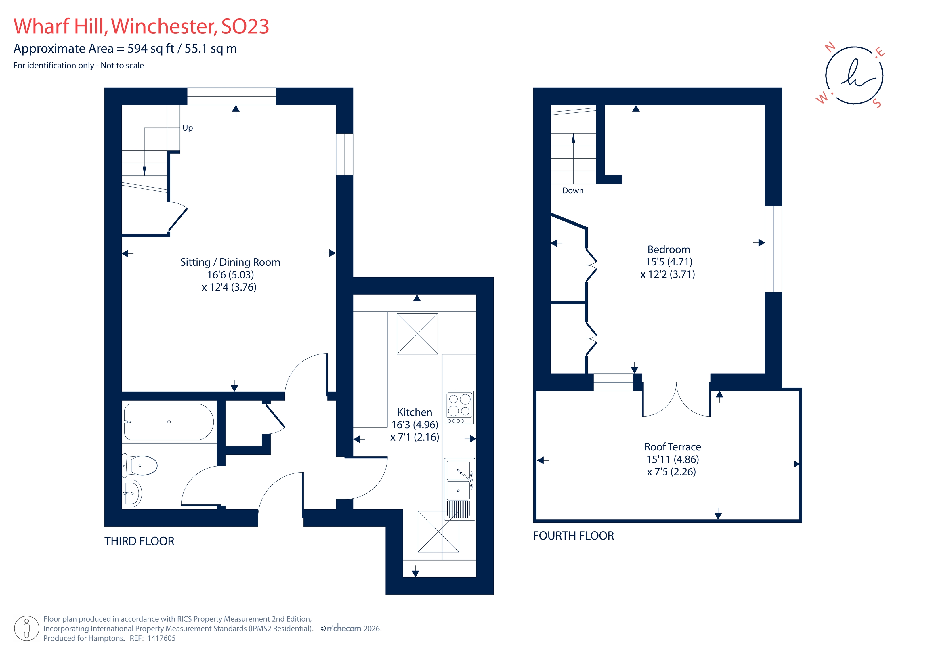 Flat 15, Wharf Mill, Wharf Hill, Winchester floorplan