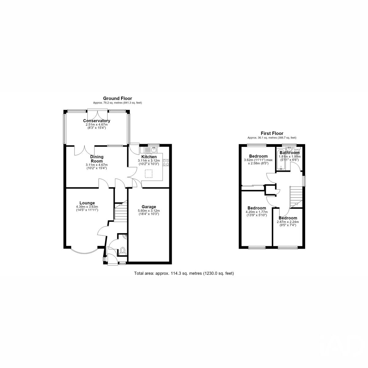 23, Marsh End, Birmingham floorplan