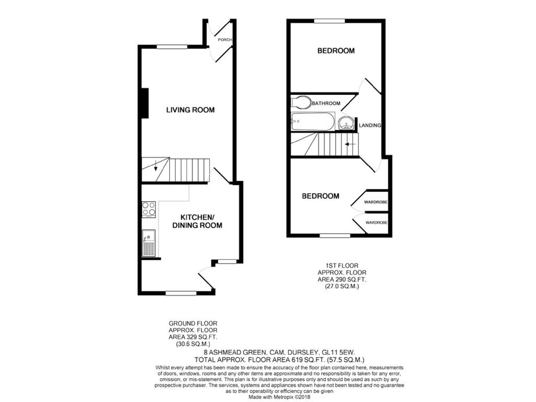 2 Bedrooms Cottage for sale in Ashmead Green, Cam GL11