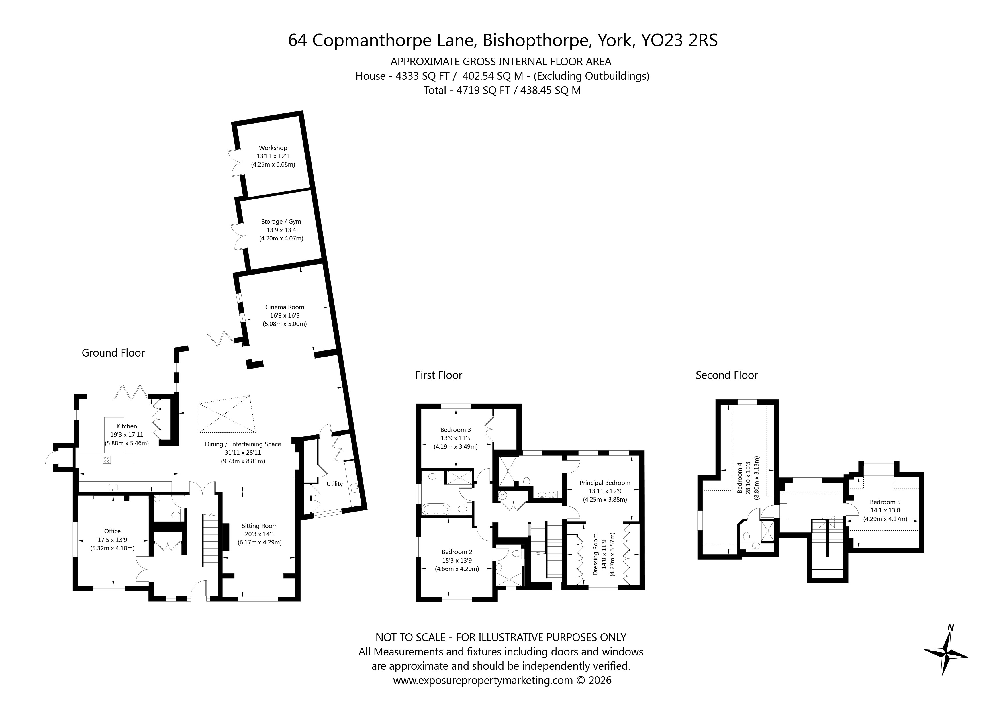 64, Copmanthorpe Lane, York floorplan