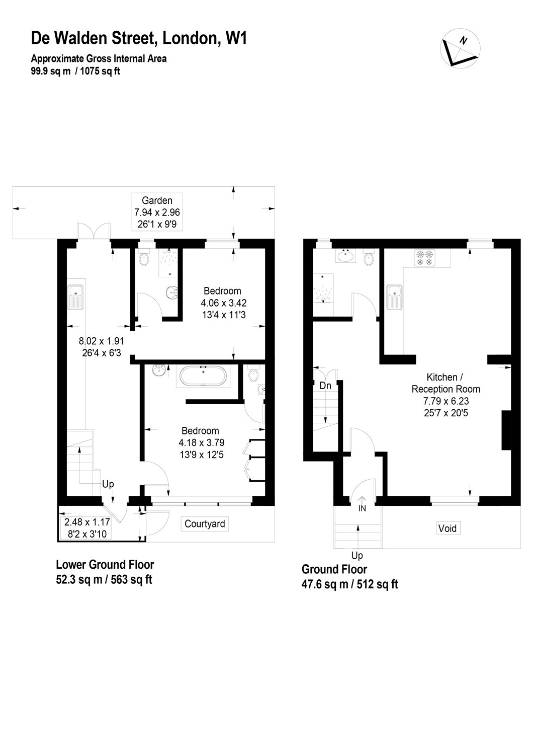 2 Bedrooms Flat to rent in De Walden Street, London W1G