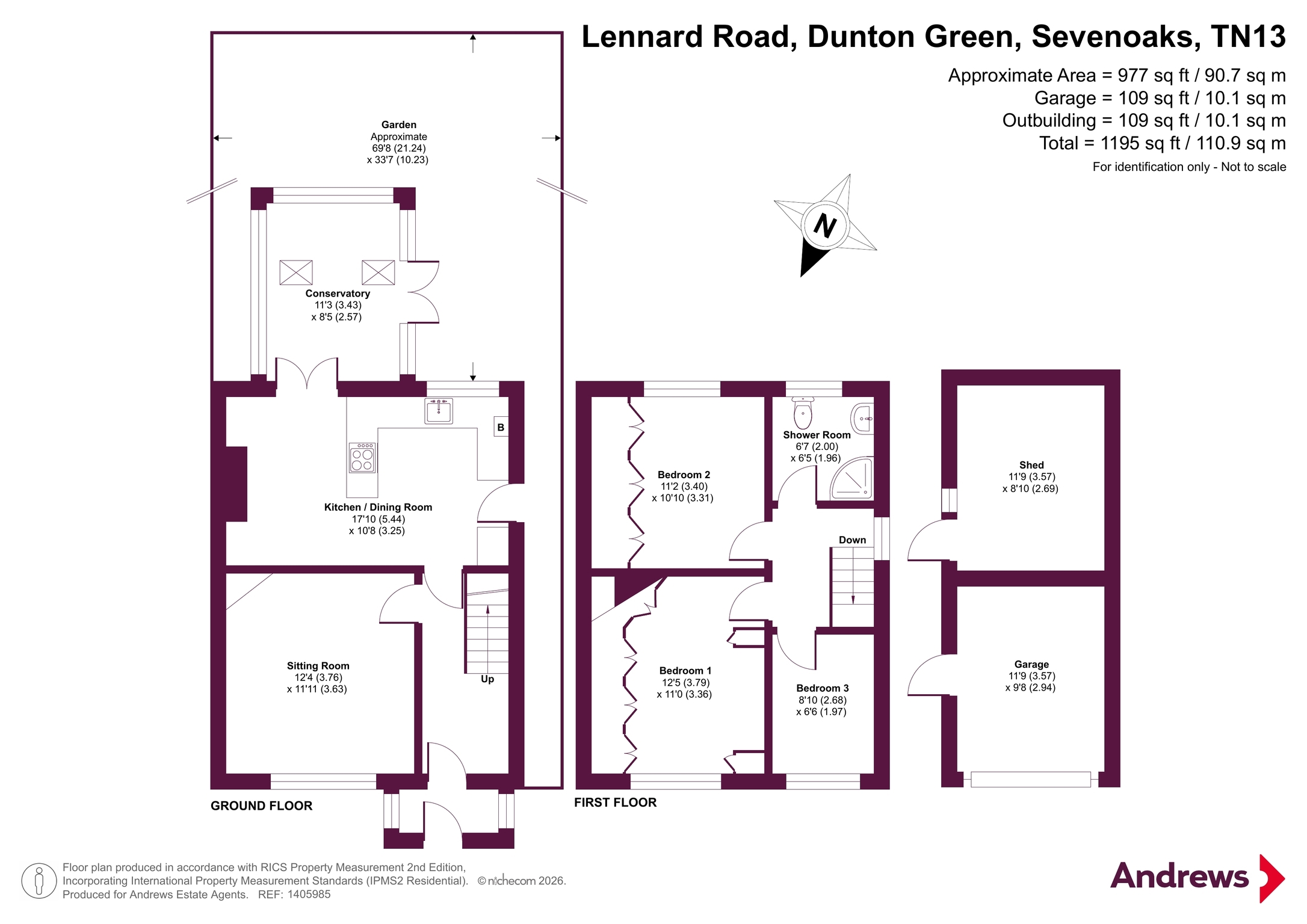 68, Lennard Road, Sevenoaks floorplan