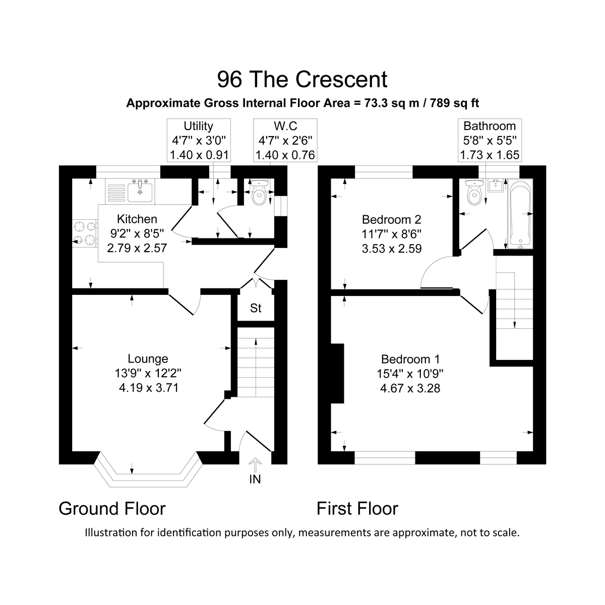 The Crescent, Salford floorplan