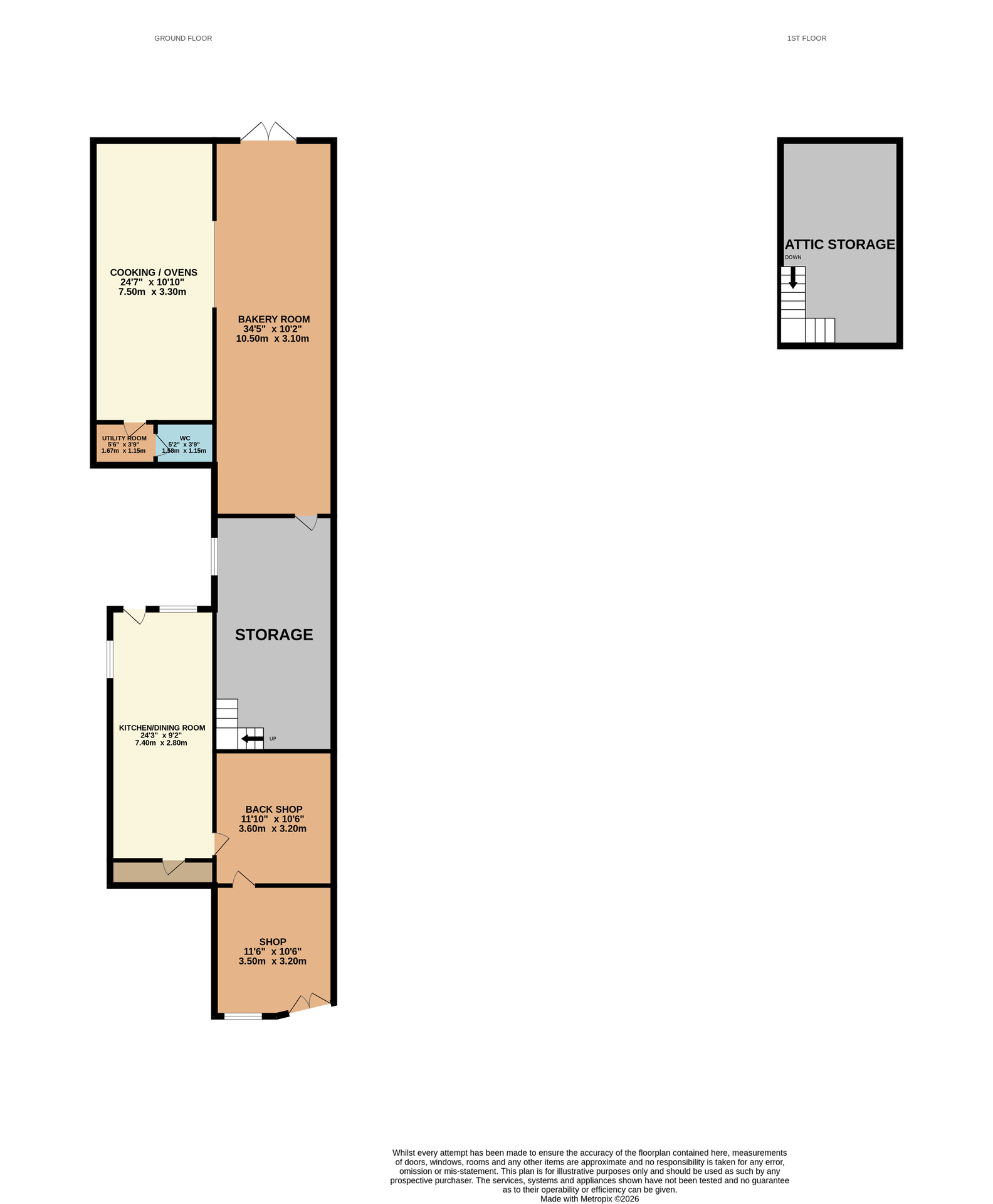 6 & 8 Seafield Street, Banff floorplan