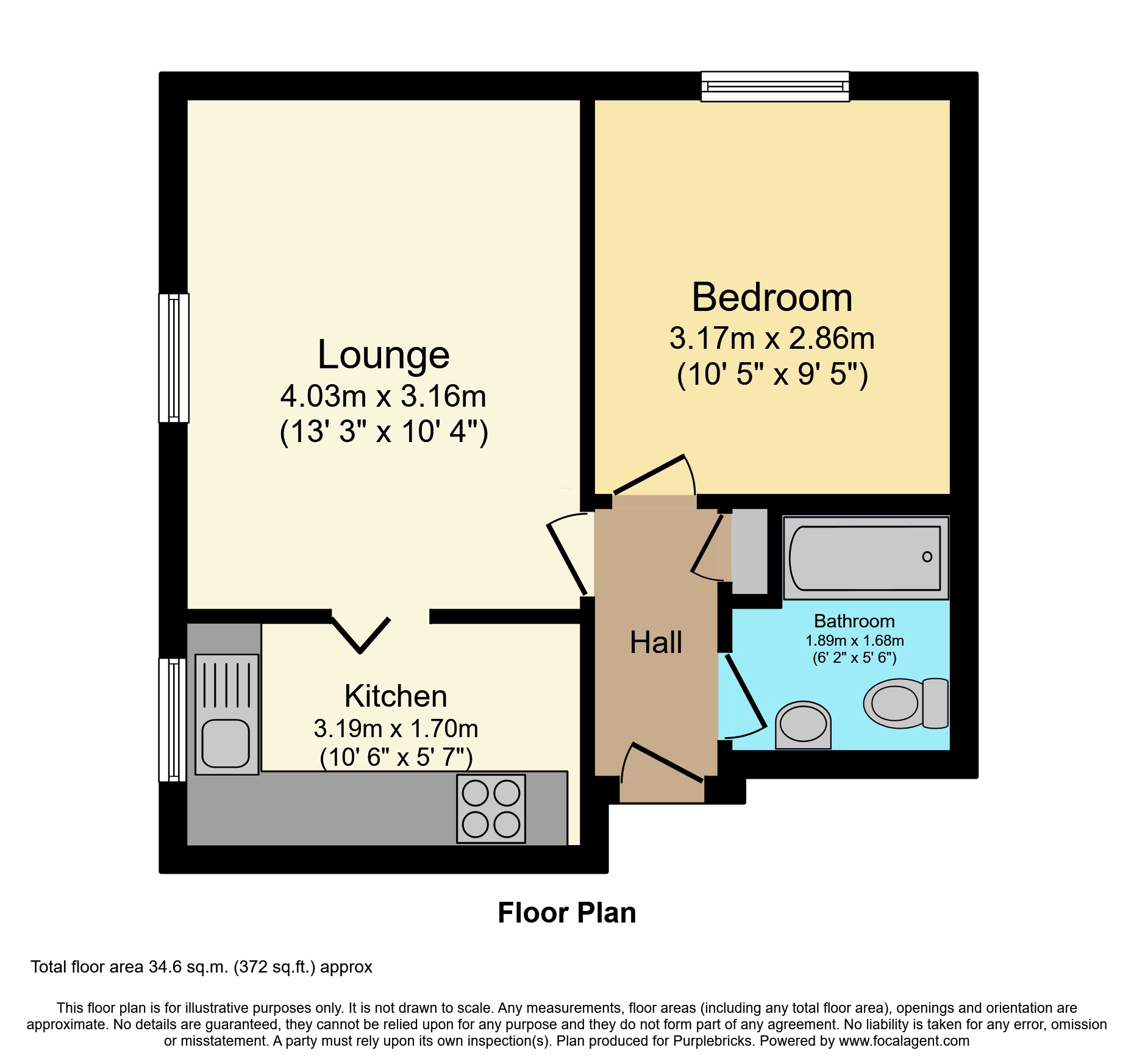 55, Gainsborough Drive, Halesworth floorplan