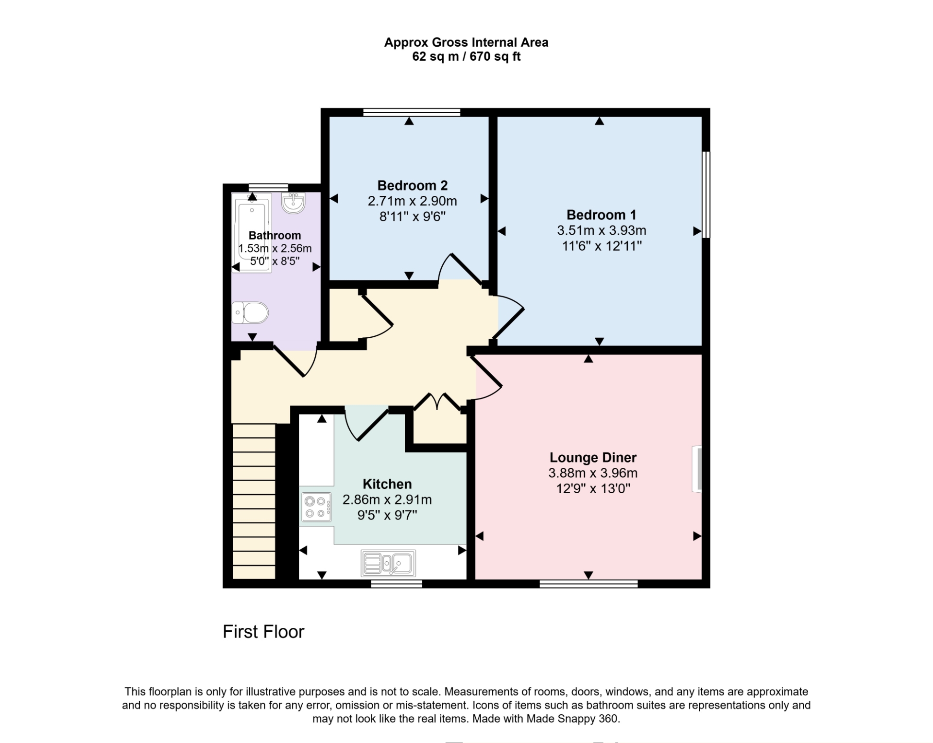 49, Sutton Court, Skegness floorplan