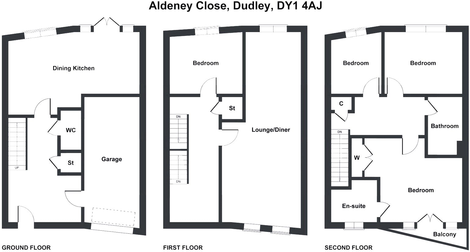 12, Aldeney Close, West Midlands floorplan