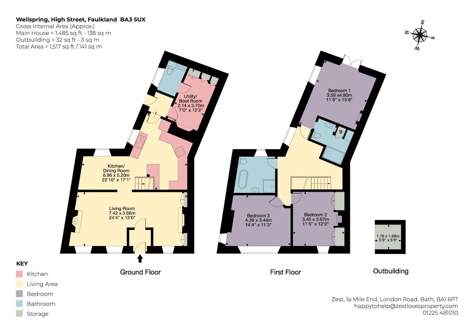 Wellspring, High Street, Radstock floorplan