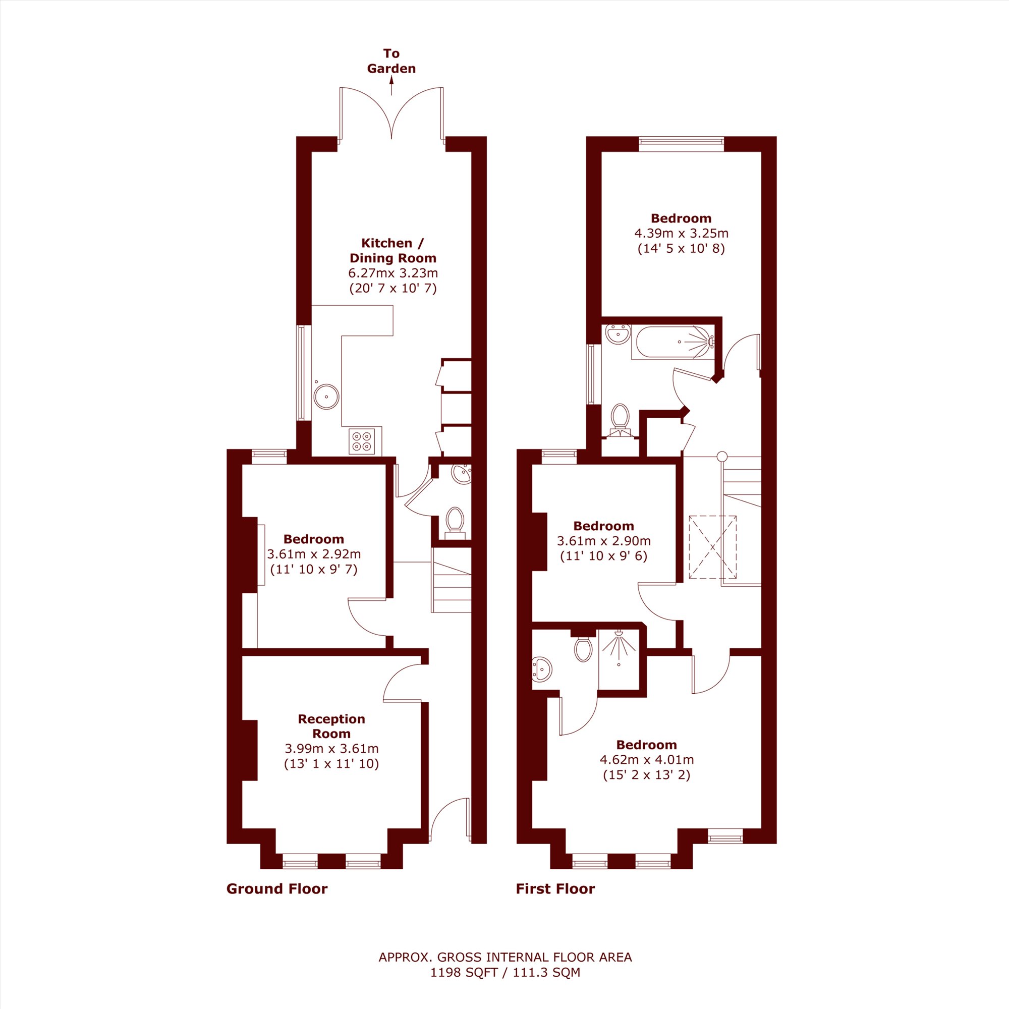 Ivy Crescent, London floorplan