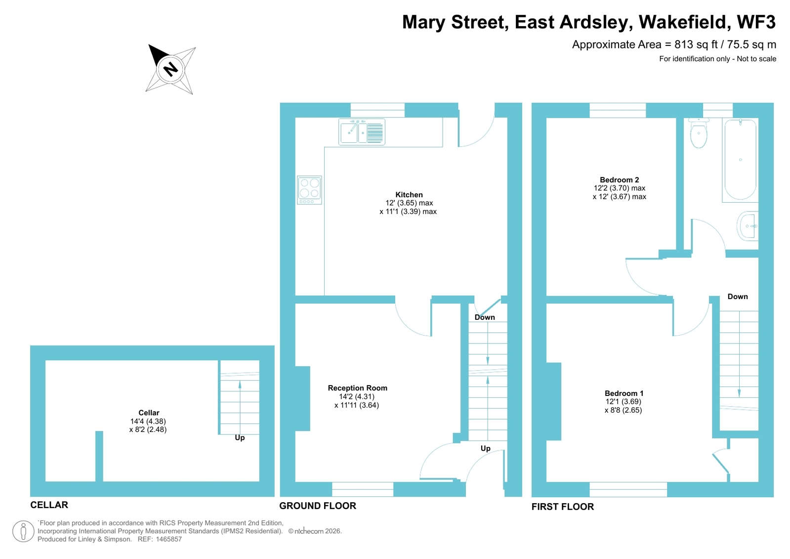 33, Mary Street, Wakefield floorplan