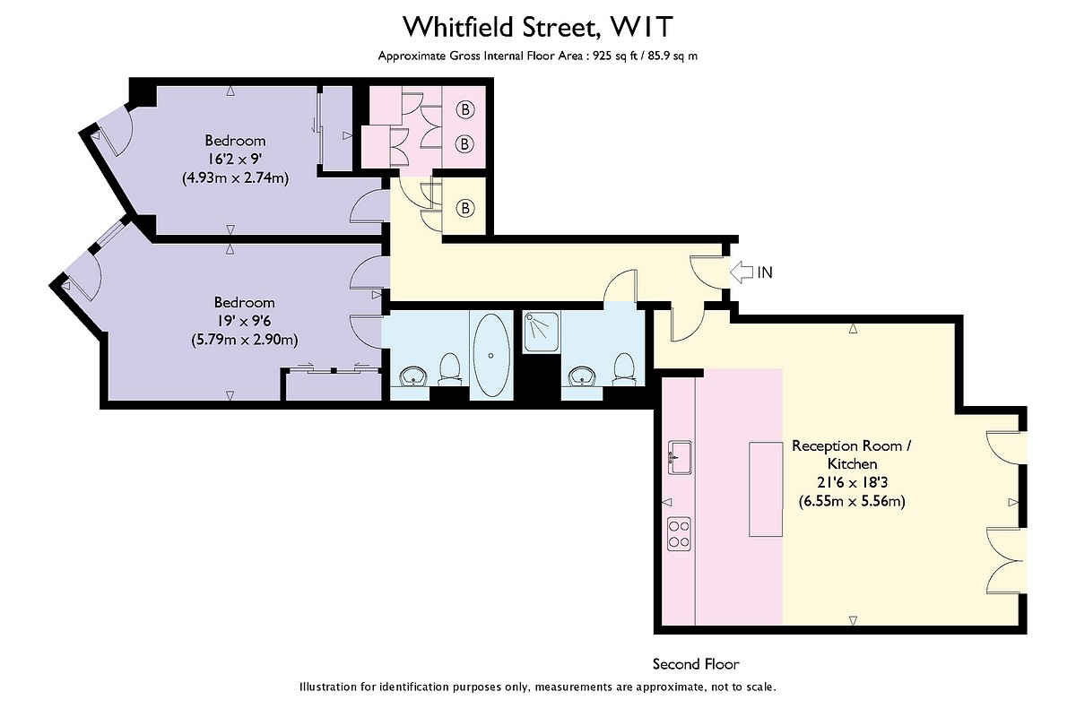 2 Bedrooms Flat to rent in Whitfield Street, London W1T