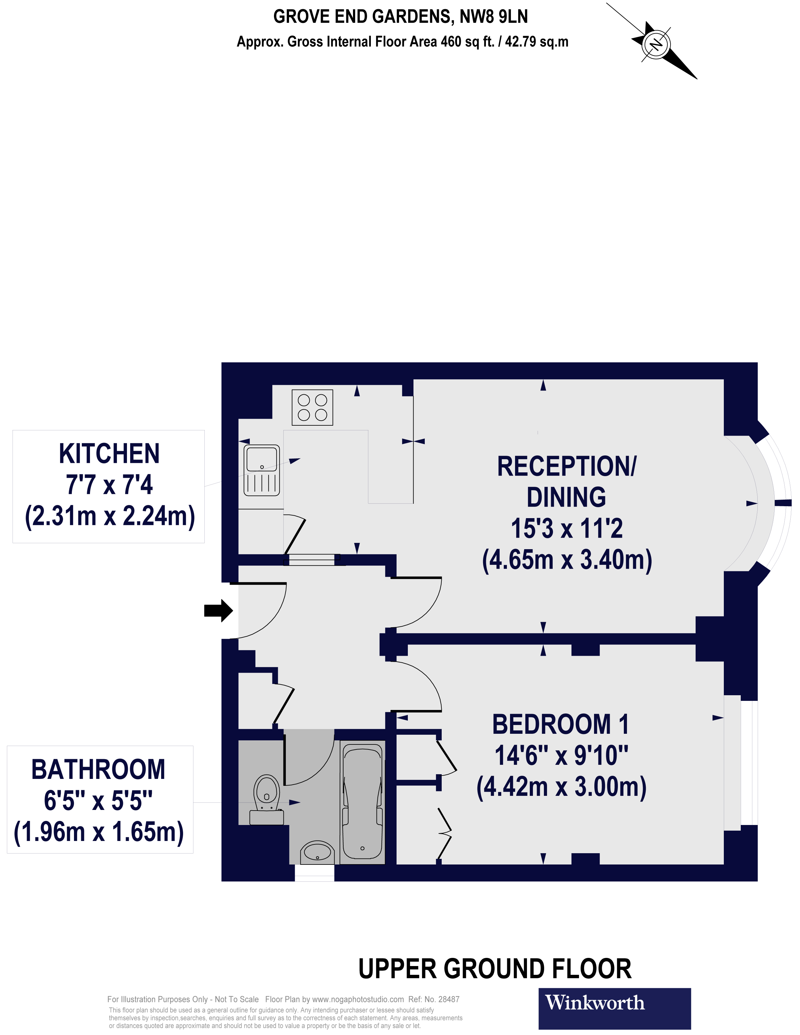 63, Grove End Gardens, St John's Wood floorplan
