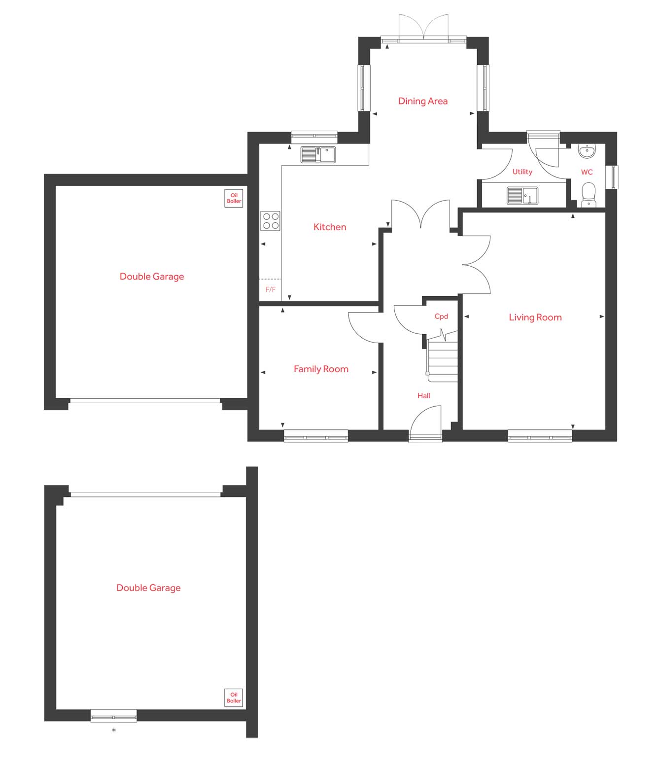 "The Asenby" at Station Road, Kirk Hammerton, York, Kirk Hammerton YO26, 5 bedroom detached