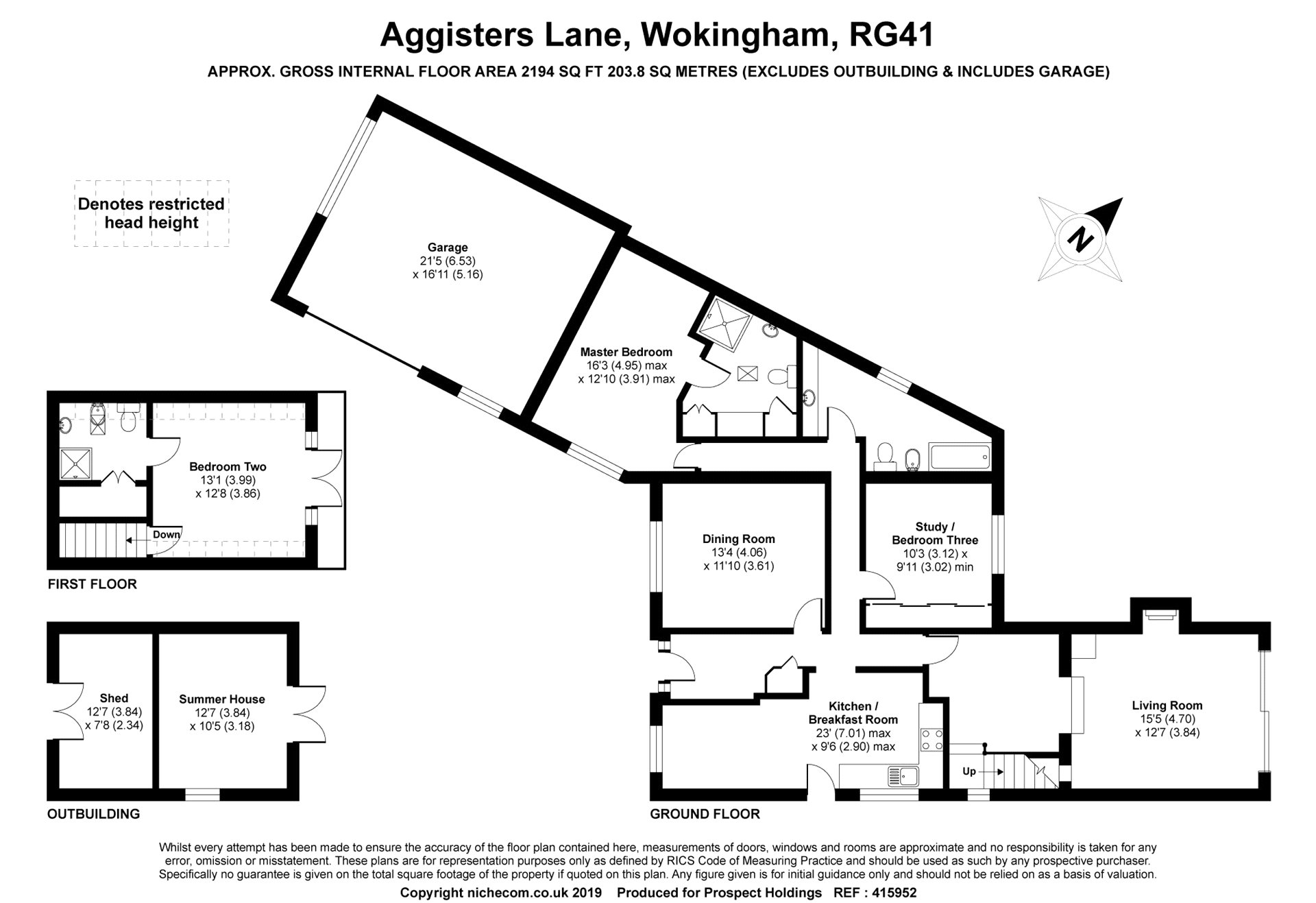 3 Bedrooms Detached bungalow for sale in Aggisters Lane, Wokingham, Berkshire RG41