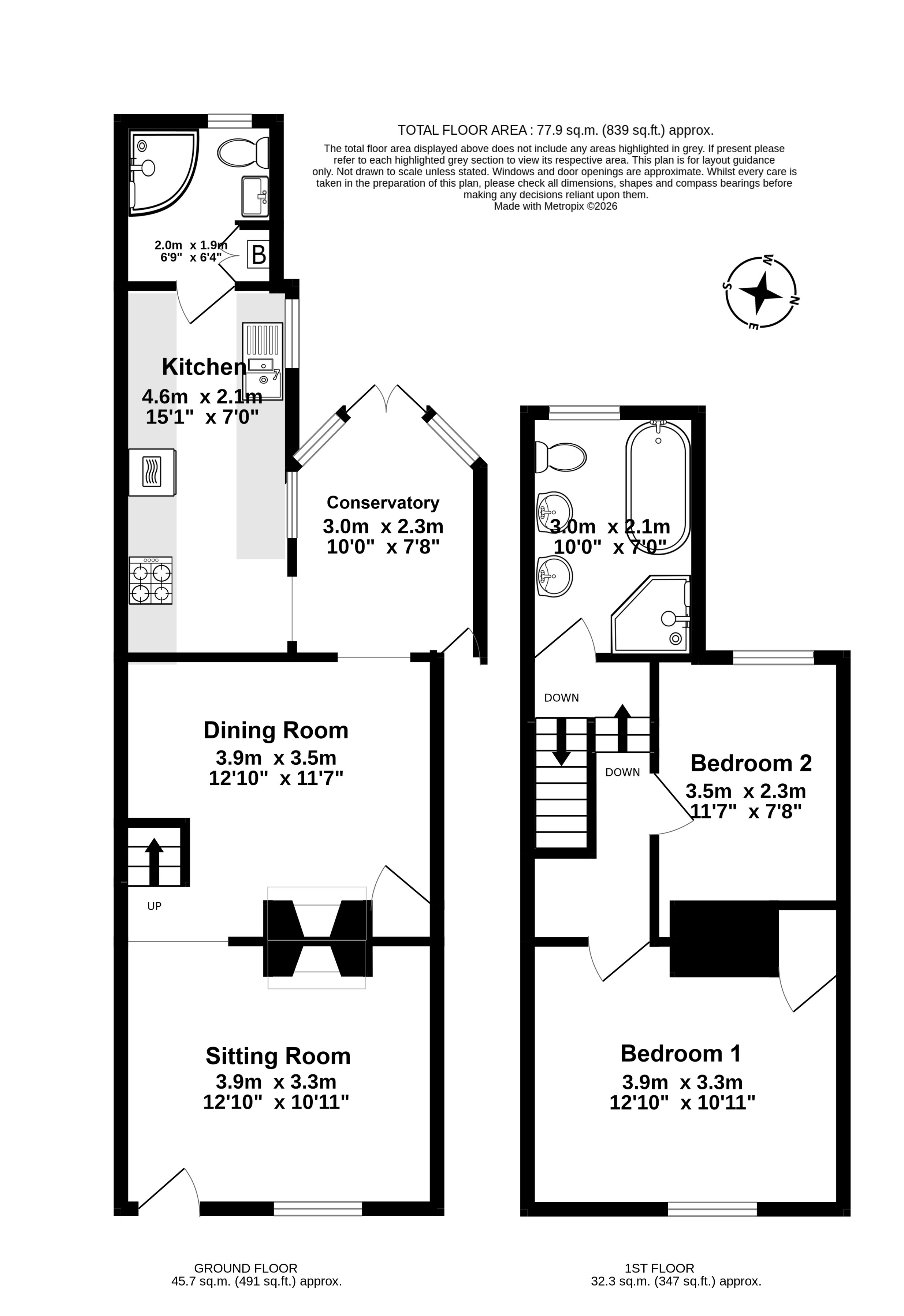 57, College Road, Kent floorplan