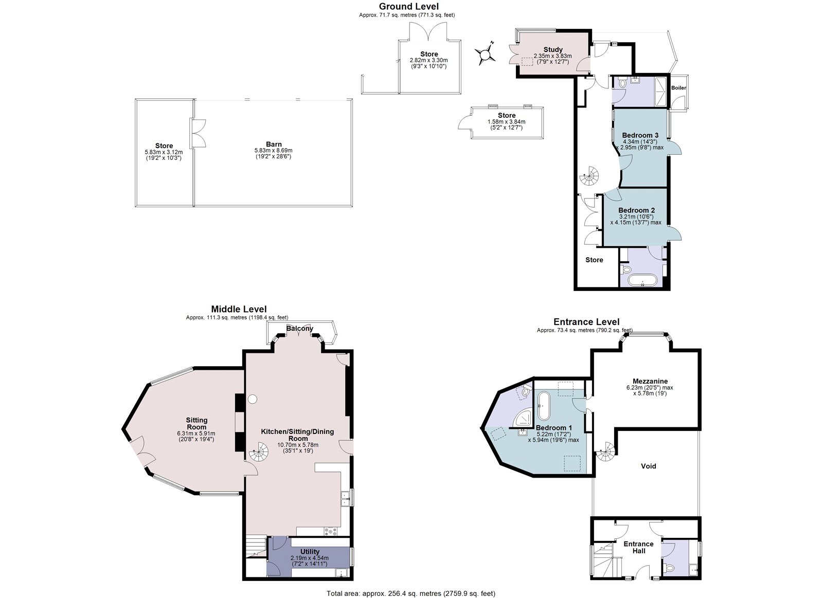 The Round House South Downs,, Stoke Gabriel, Devon floorplan