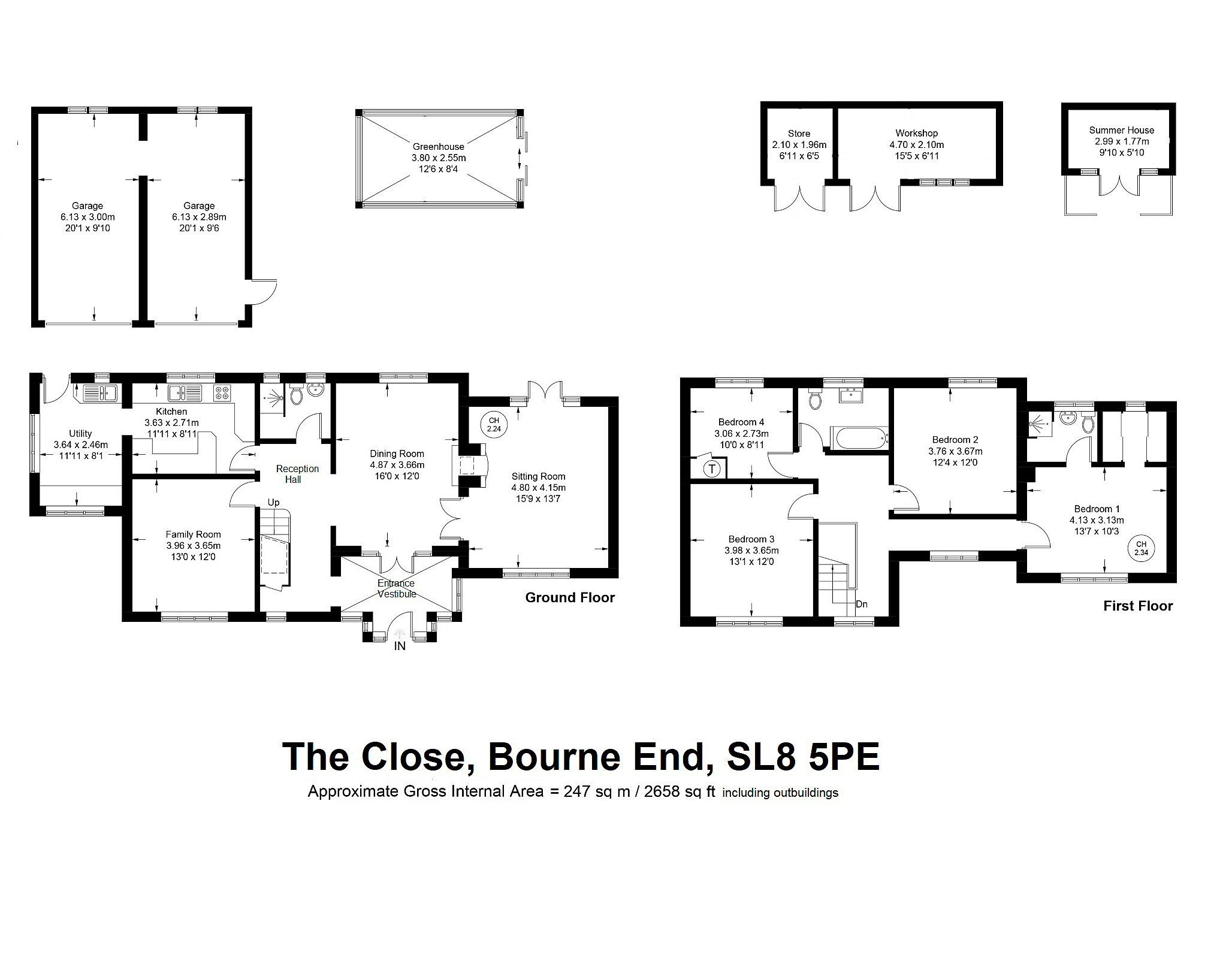 Three Oaks,, The Close, Buckinghamshire floorplan