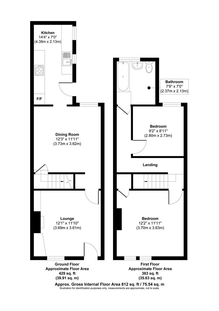 Room One 36, Forester Street, Nottingham floorplan