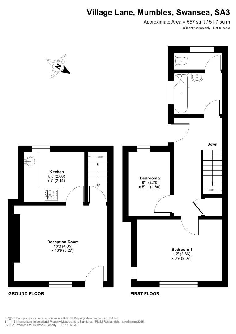 17, Village Lane, Swansea floorplan
