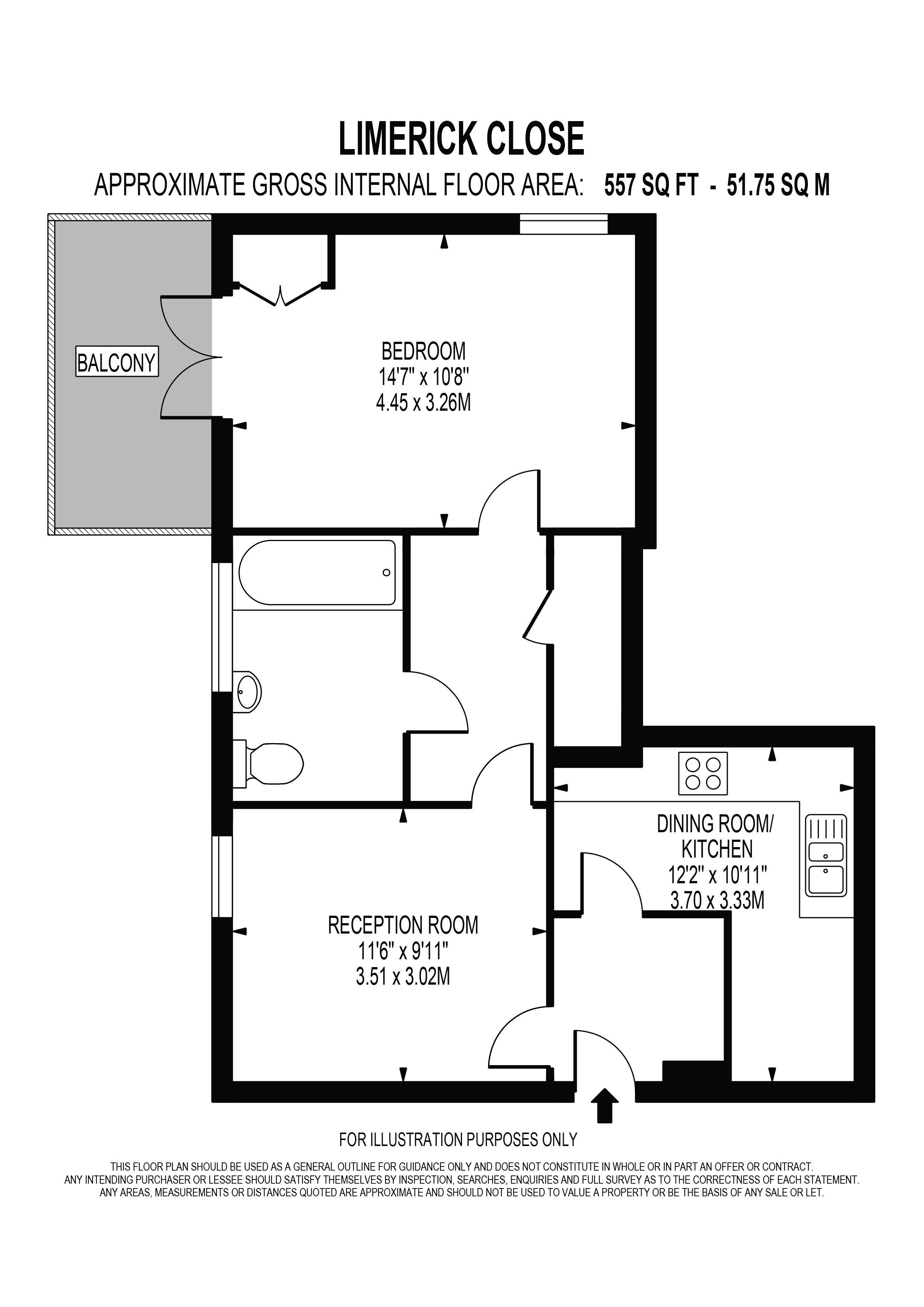 Limerick Close, London floorplan