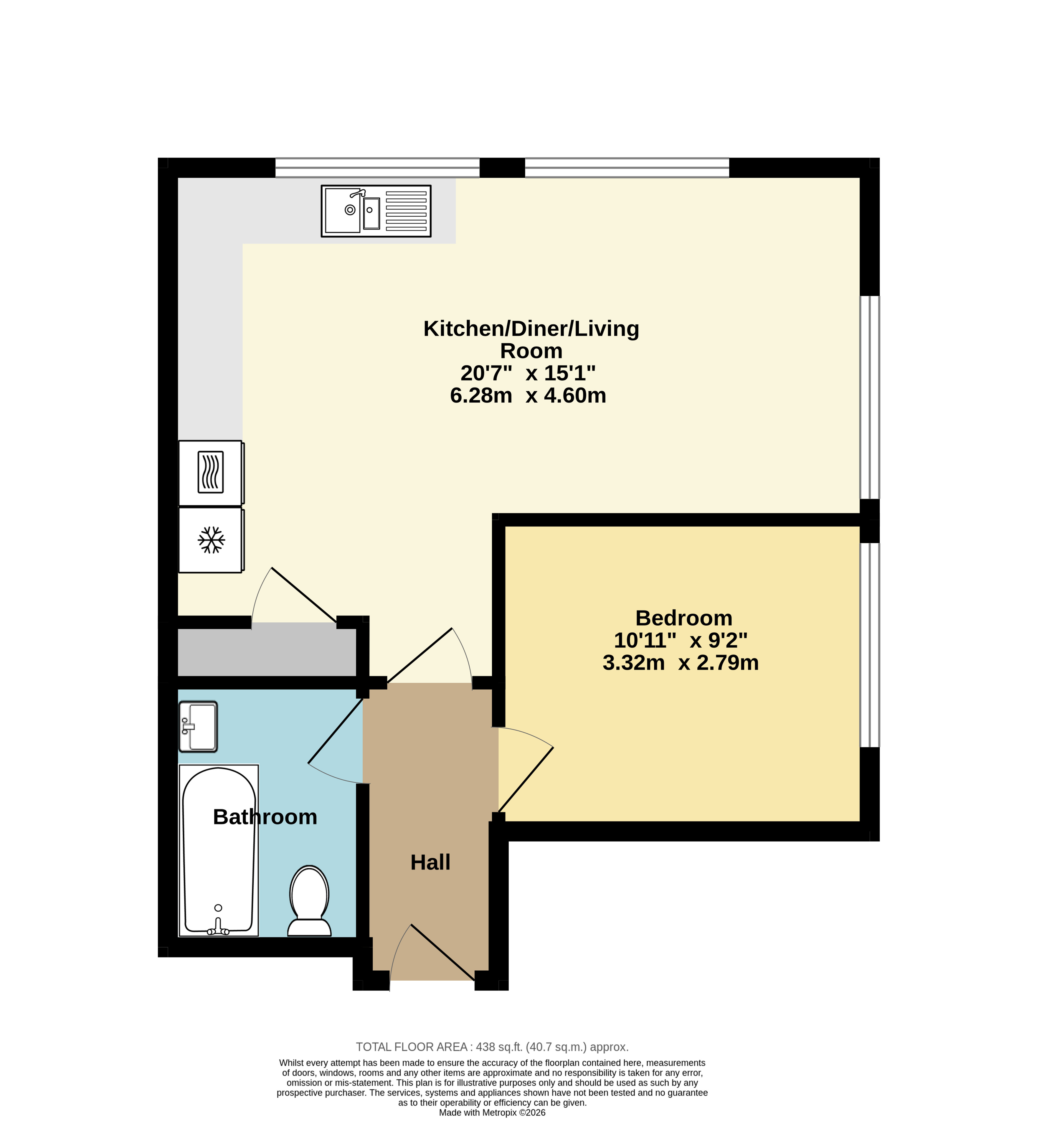10, Oystergate Apartments, Whitstable floorplan