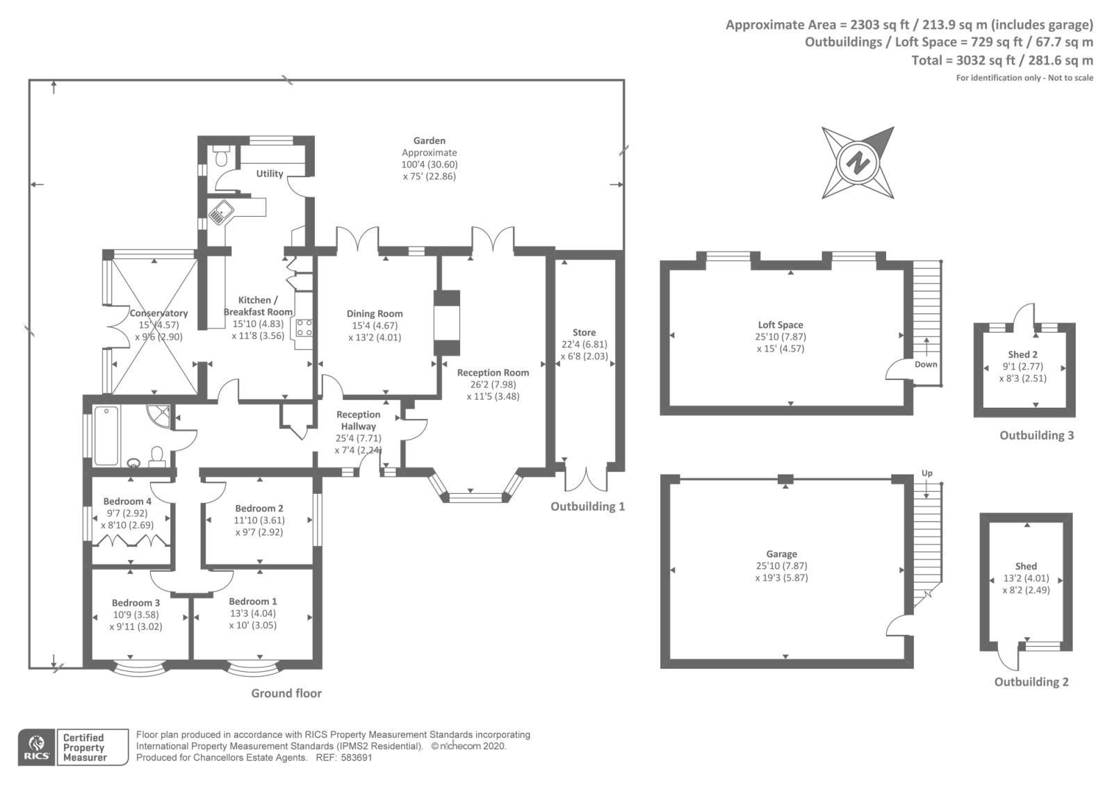 Wallingford, Oxfordshire OX44, 4 bedroom detached bungalow for sale