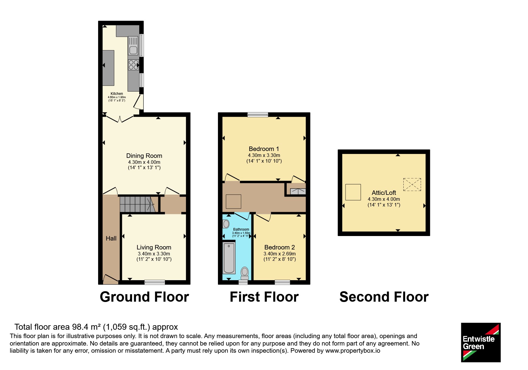 31, Stanley Street, Lancashire floorplan