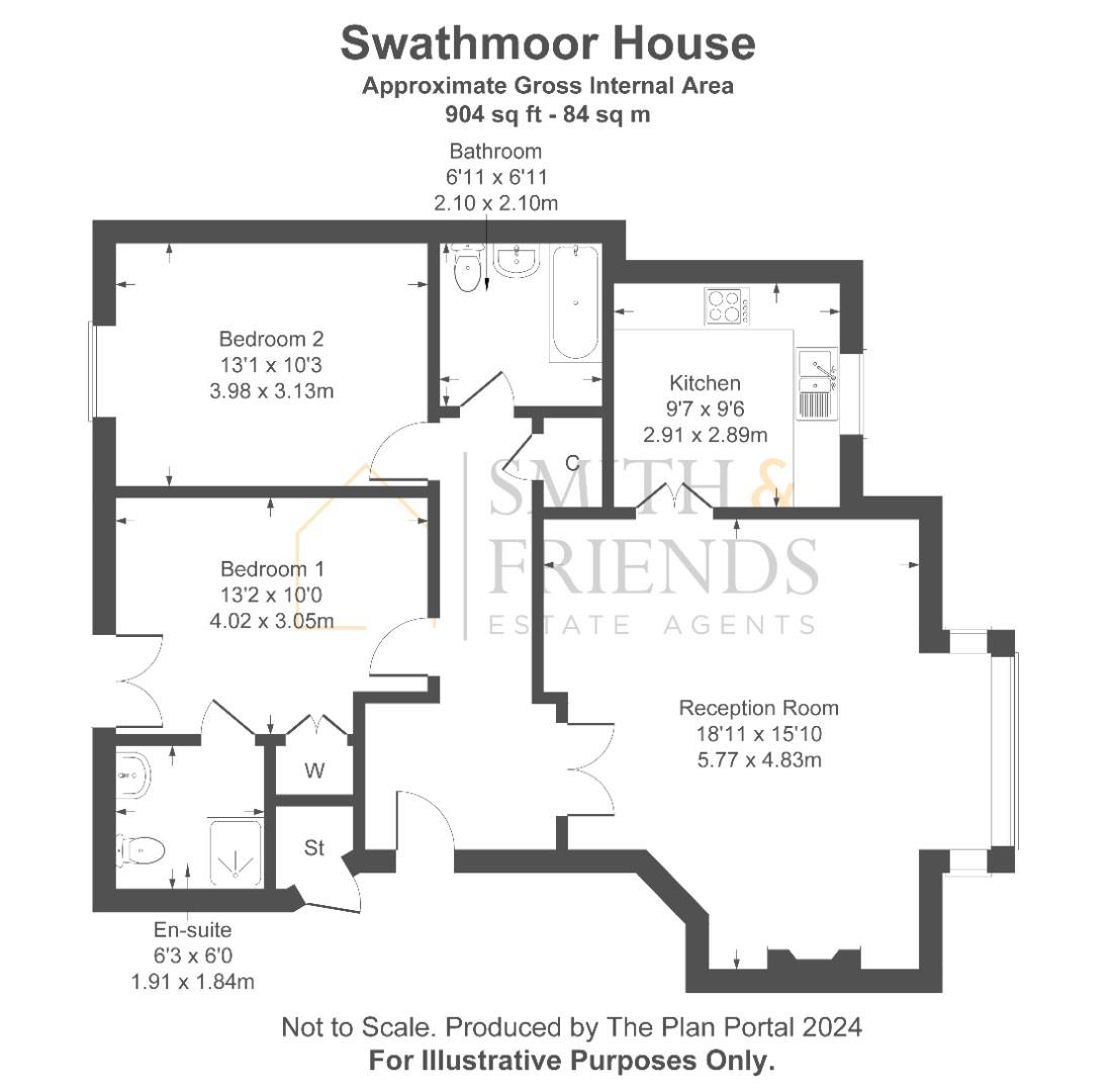 9 Swathmoor House, School Lane, Middlesbrough floorplan