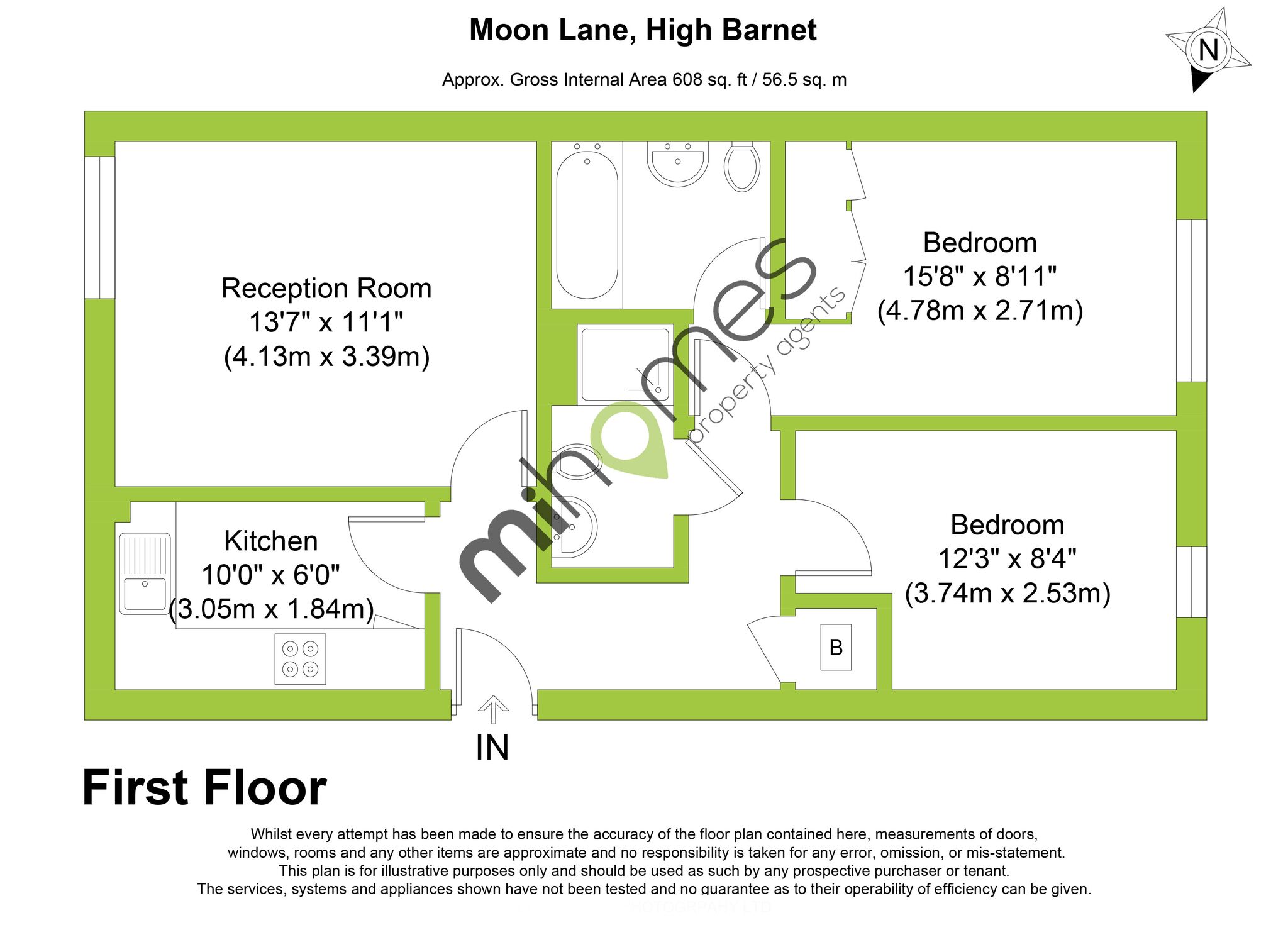 2 Bedrooms Flat to rent in Moon Lane, High Barnet, Barnet EN5