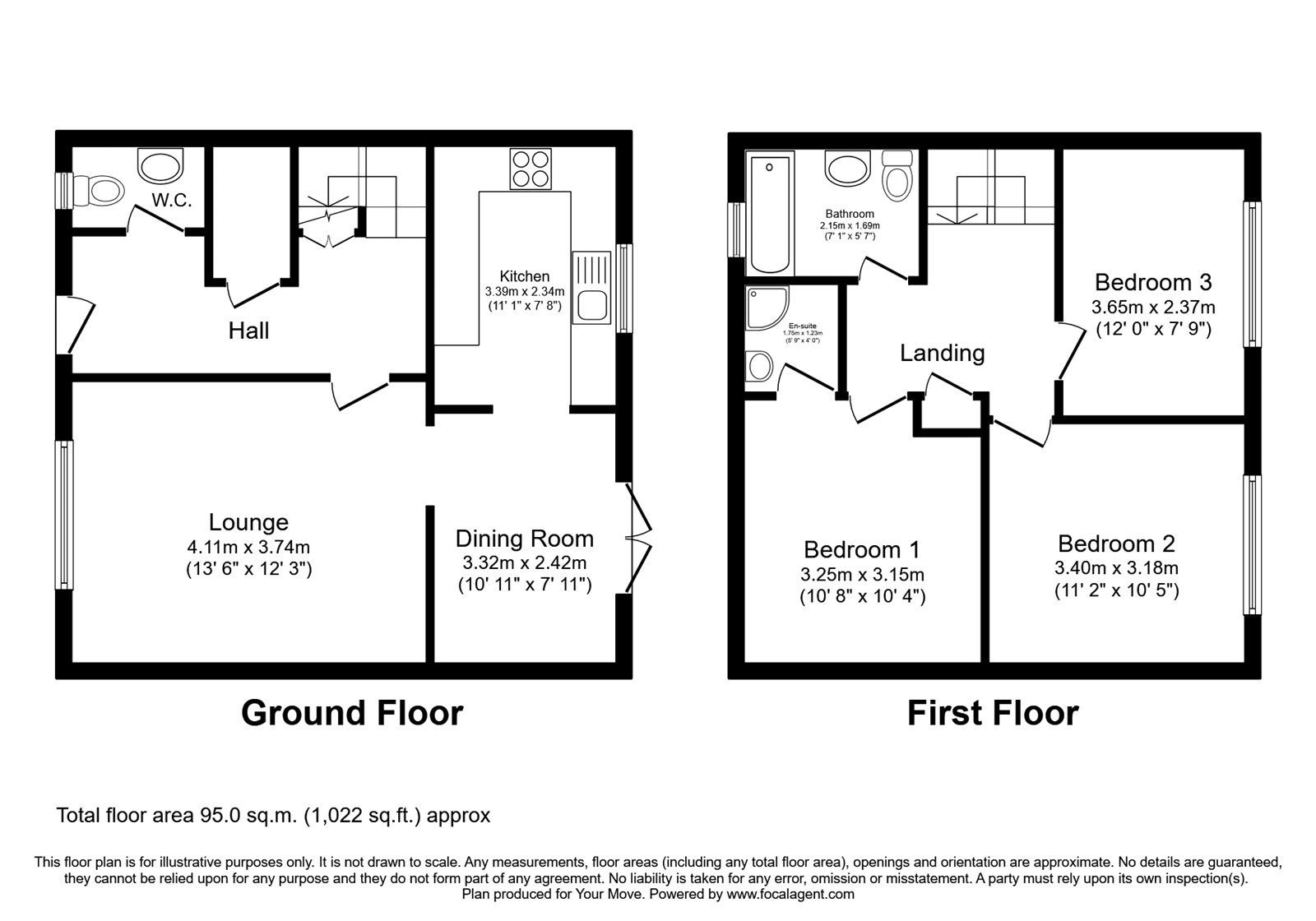 65, Halifax Drive, Telford floorplan